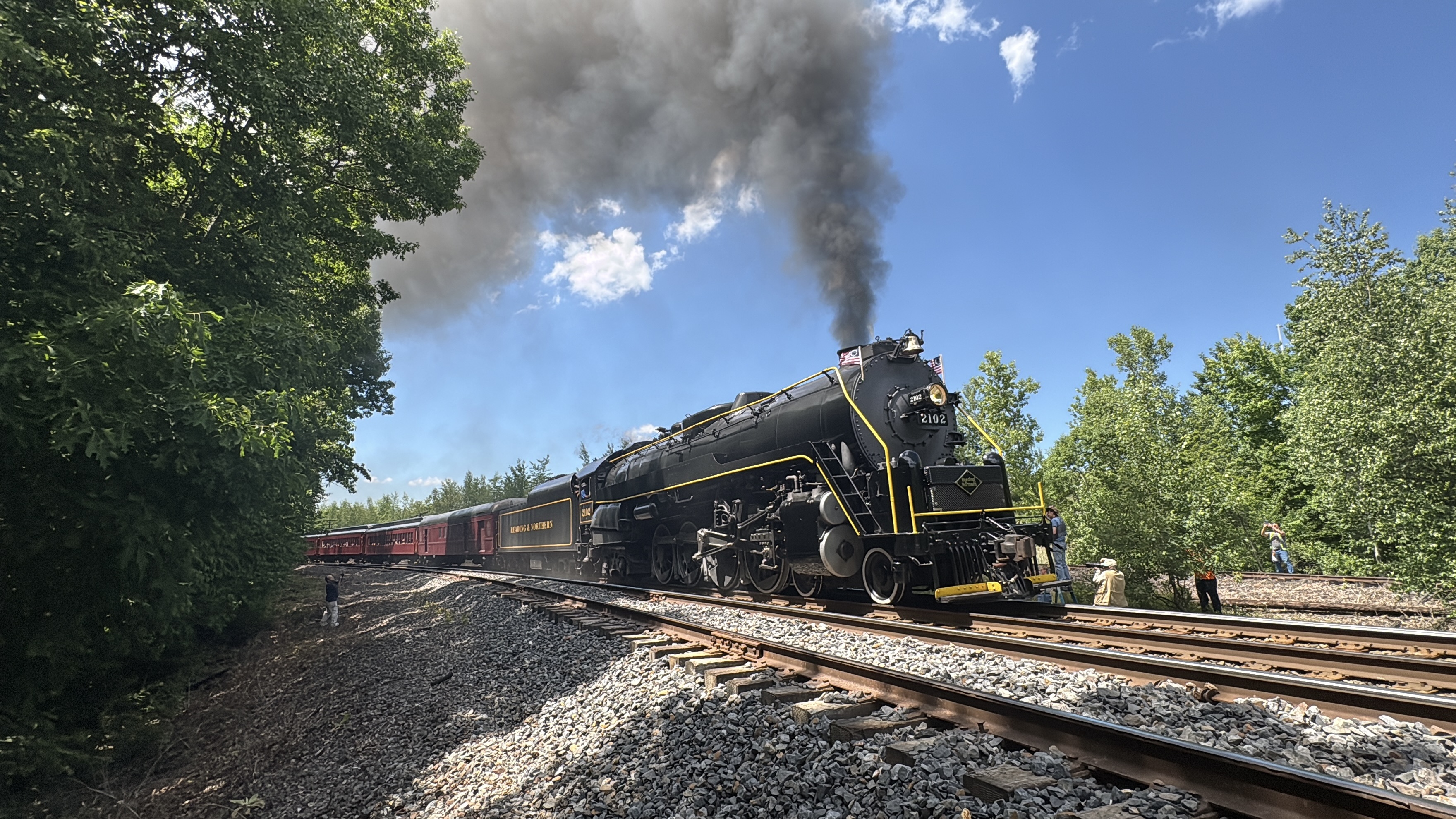 Reading and Northern’s 2012 locomotive was slightly ahead of Big...