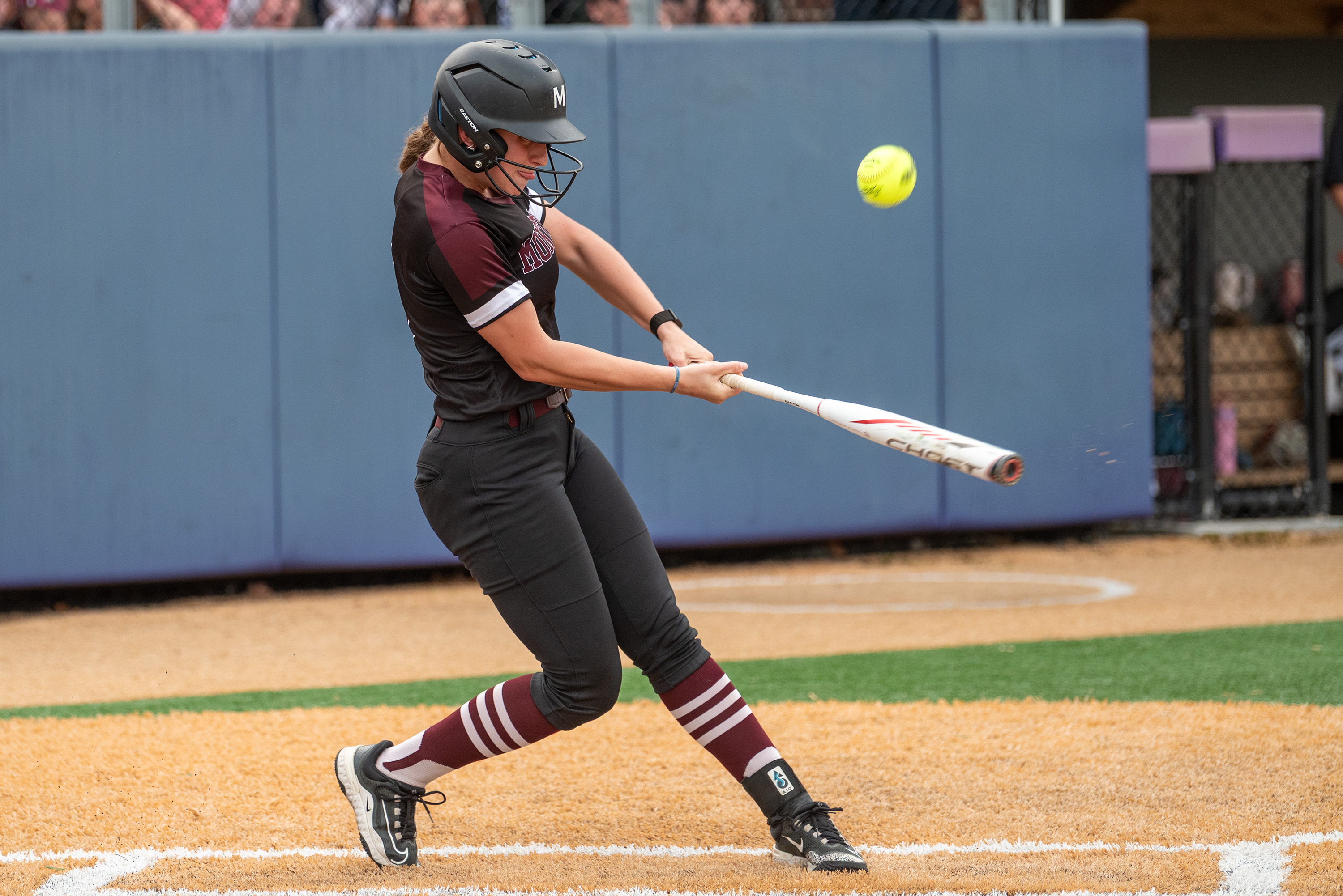 Montrose’s MycKenna Kublo bats against Dunmore during the District 2...