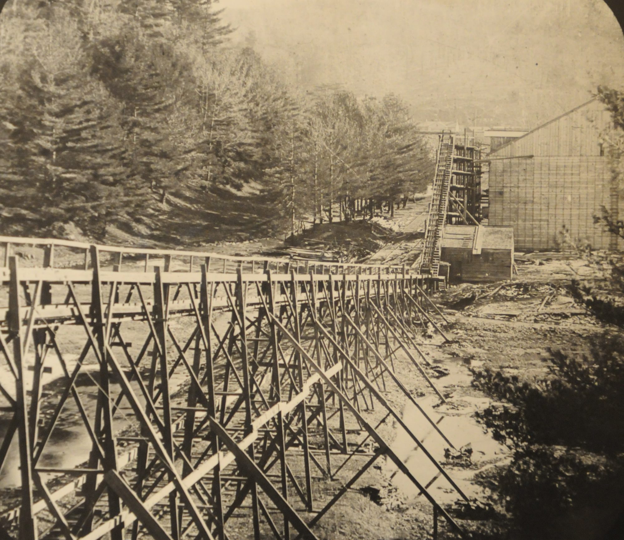 The ice chute at Tumbling Run. (SCHUYLKILL COUNTY HISTORICAL SOCIETY)