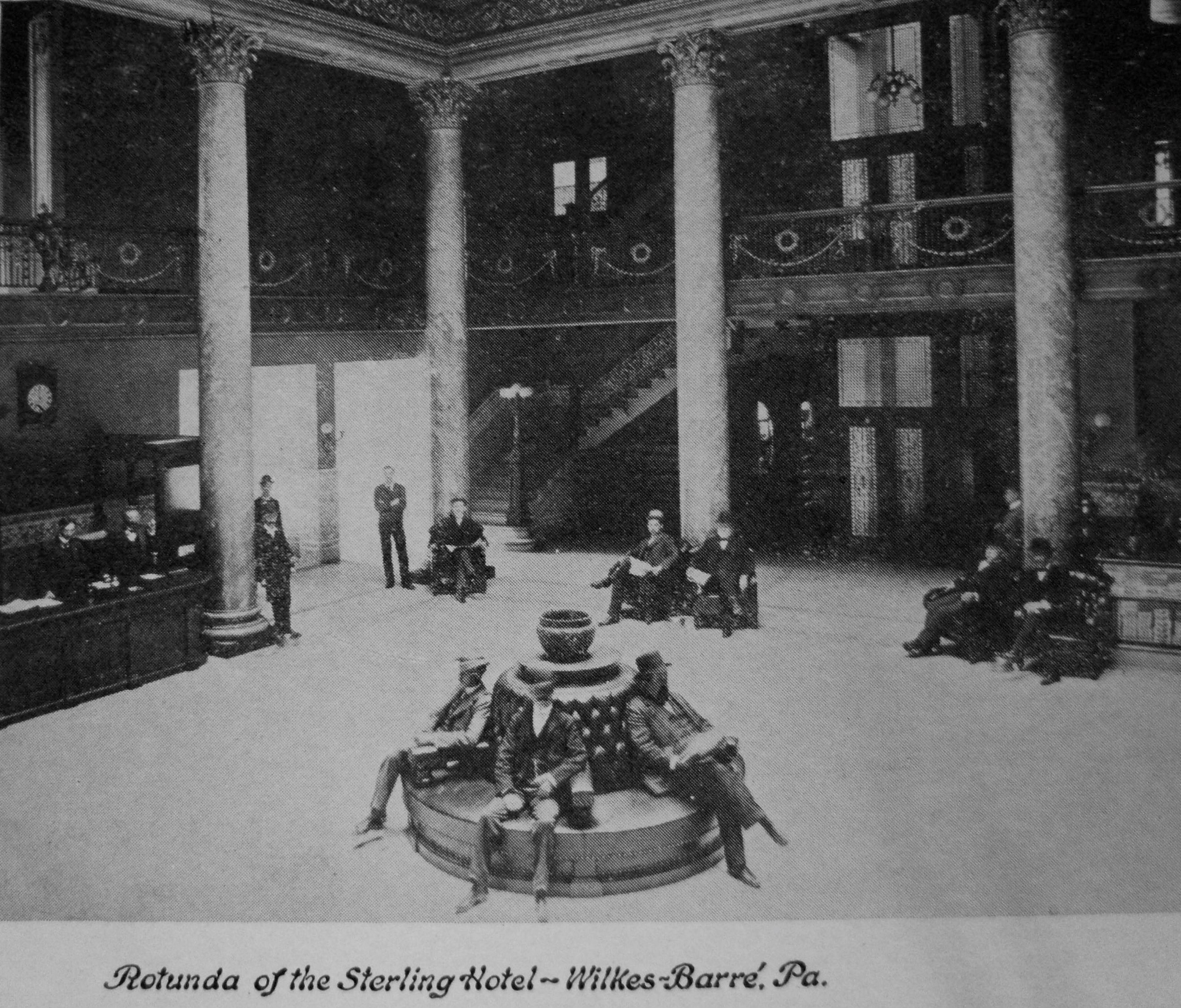 This postcard from the Luzerne County Historical Society collection shows...