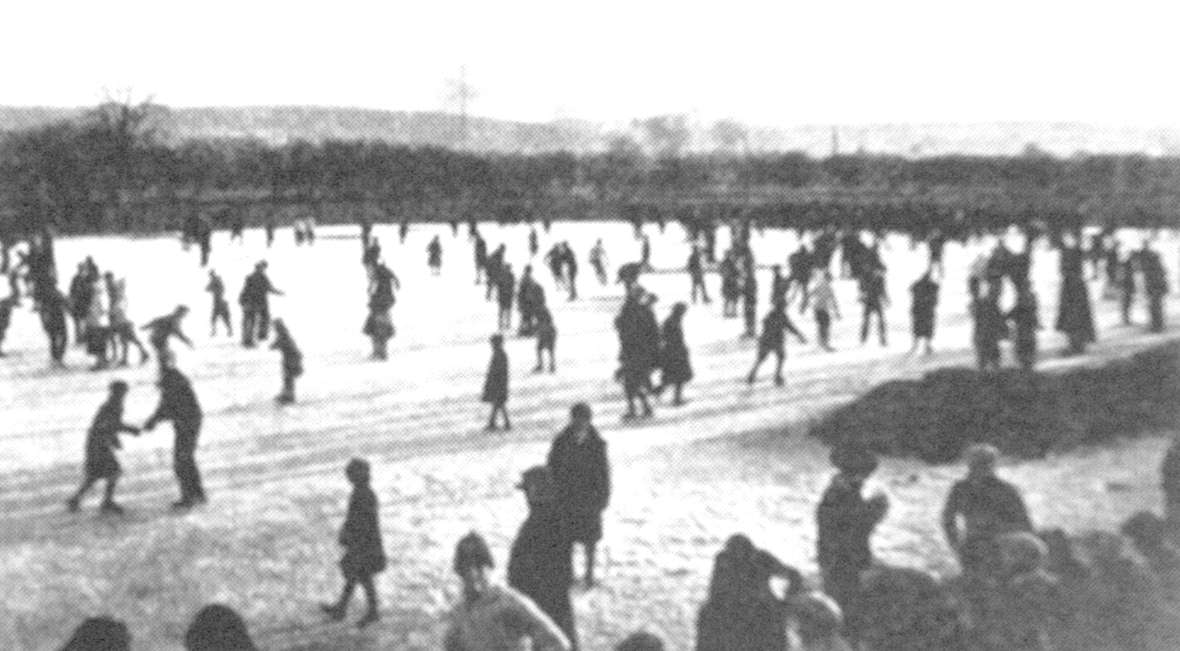 Skating at Kirby Park, 1925. (LUZERNE COUNTY HISTORICAL SOCIETY)