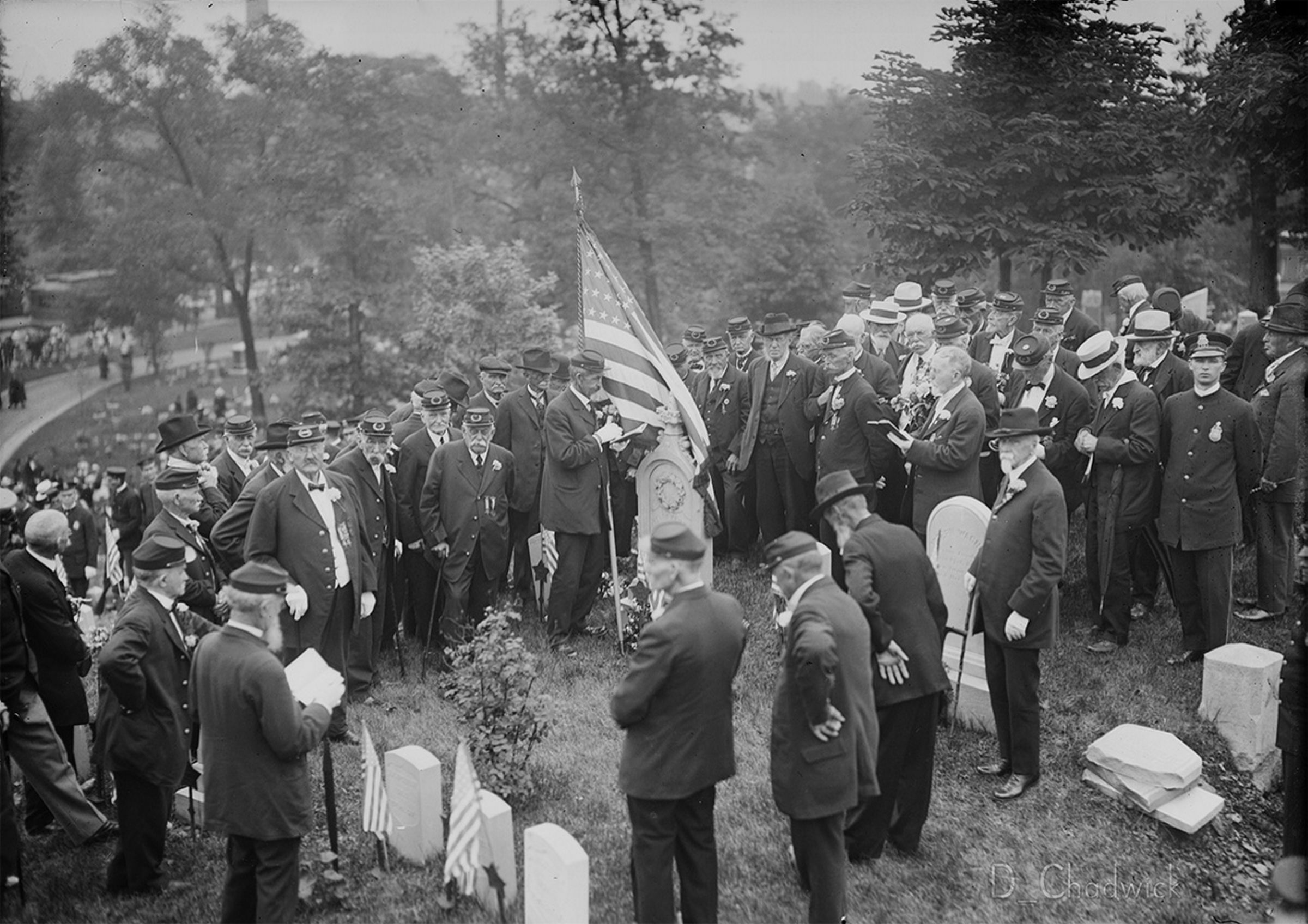 Members of G.A.R. Conyngham Post 97 in Wilkes-Barre at a...