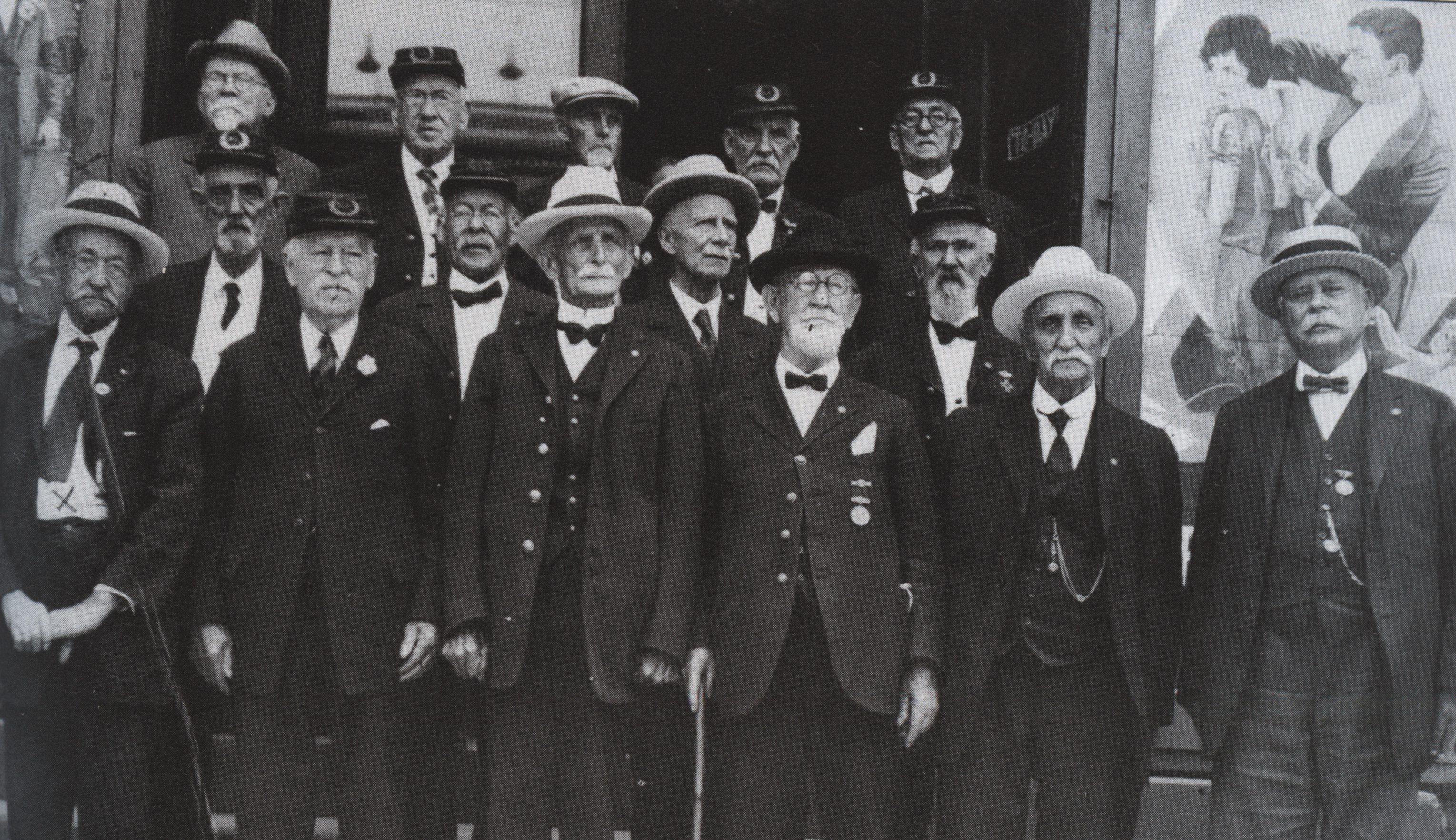 Civil War veterans from GAR Post 97 in 1925. First...