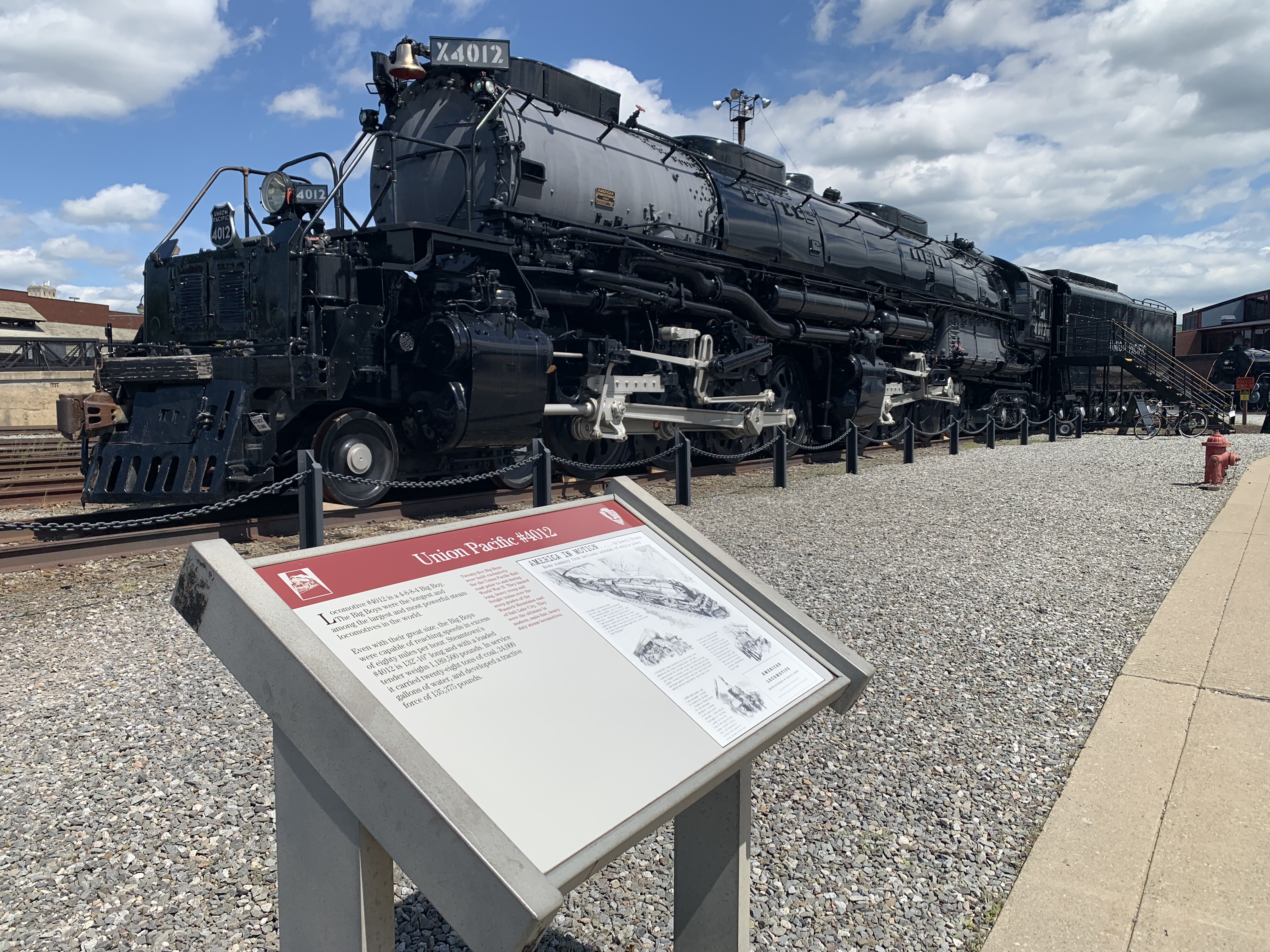 Big Boy 4012 locomotive on display at Steamtown National Historic...