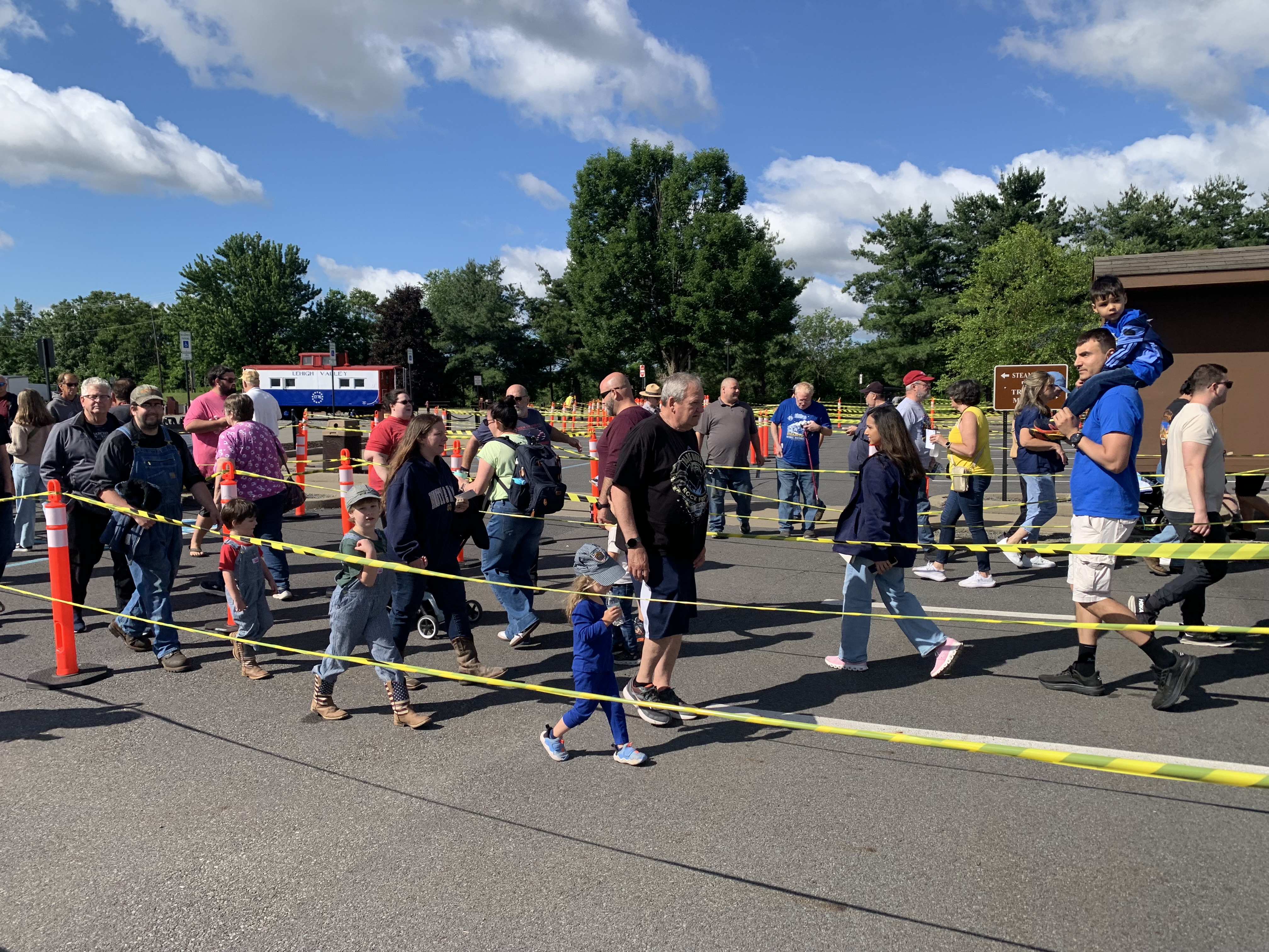Crowds of people in long lines Monday, June 15, 2026...