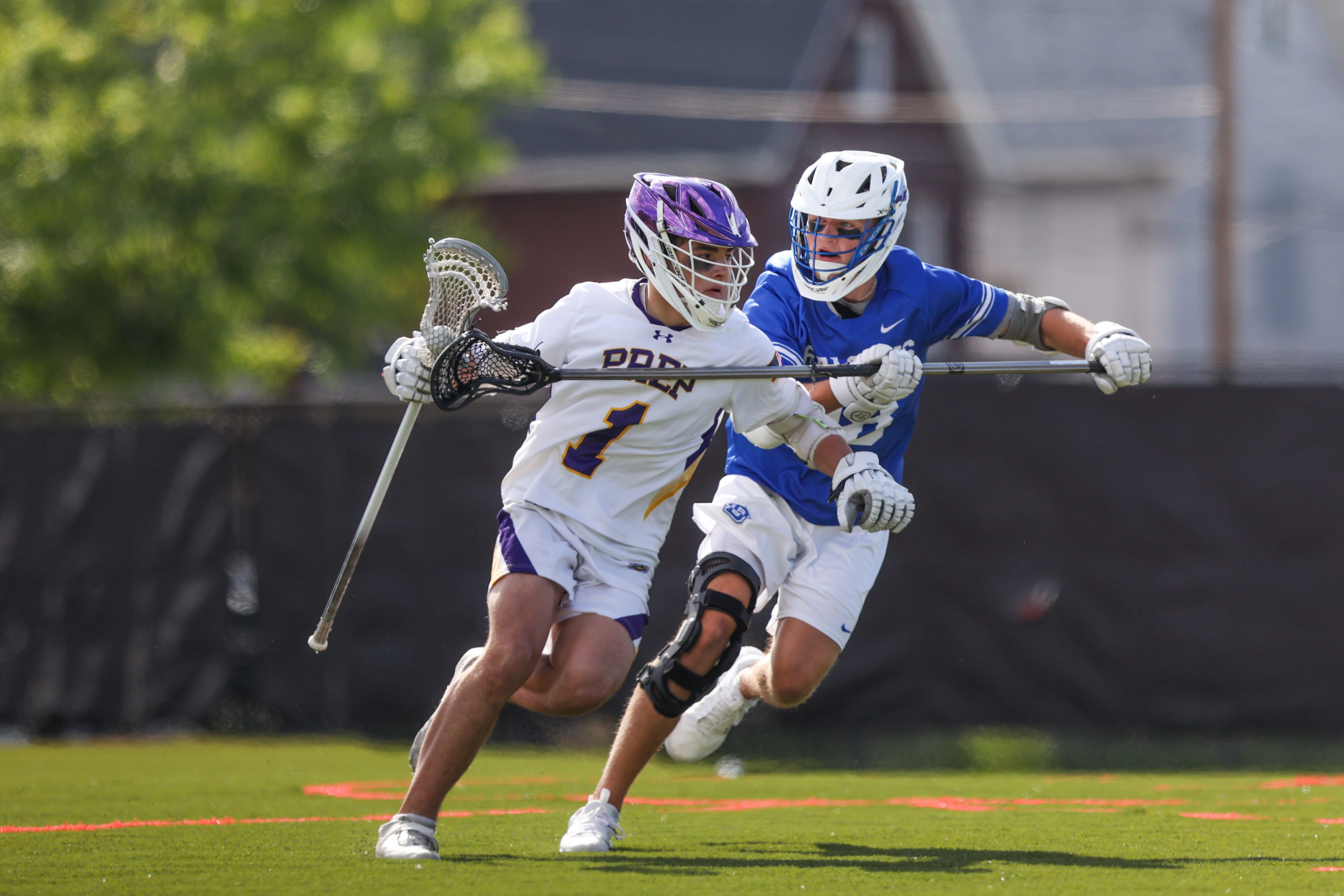 Scranton Prep’s Owen McPartland (1) attempts to evade a defender...