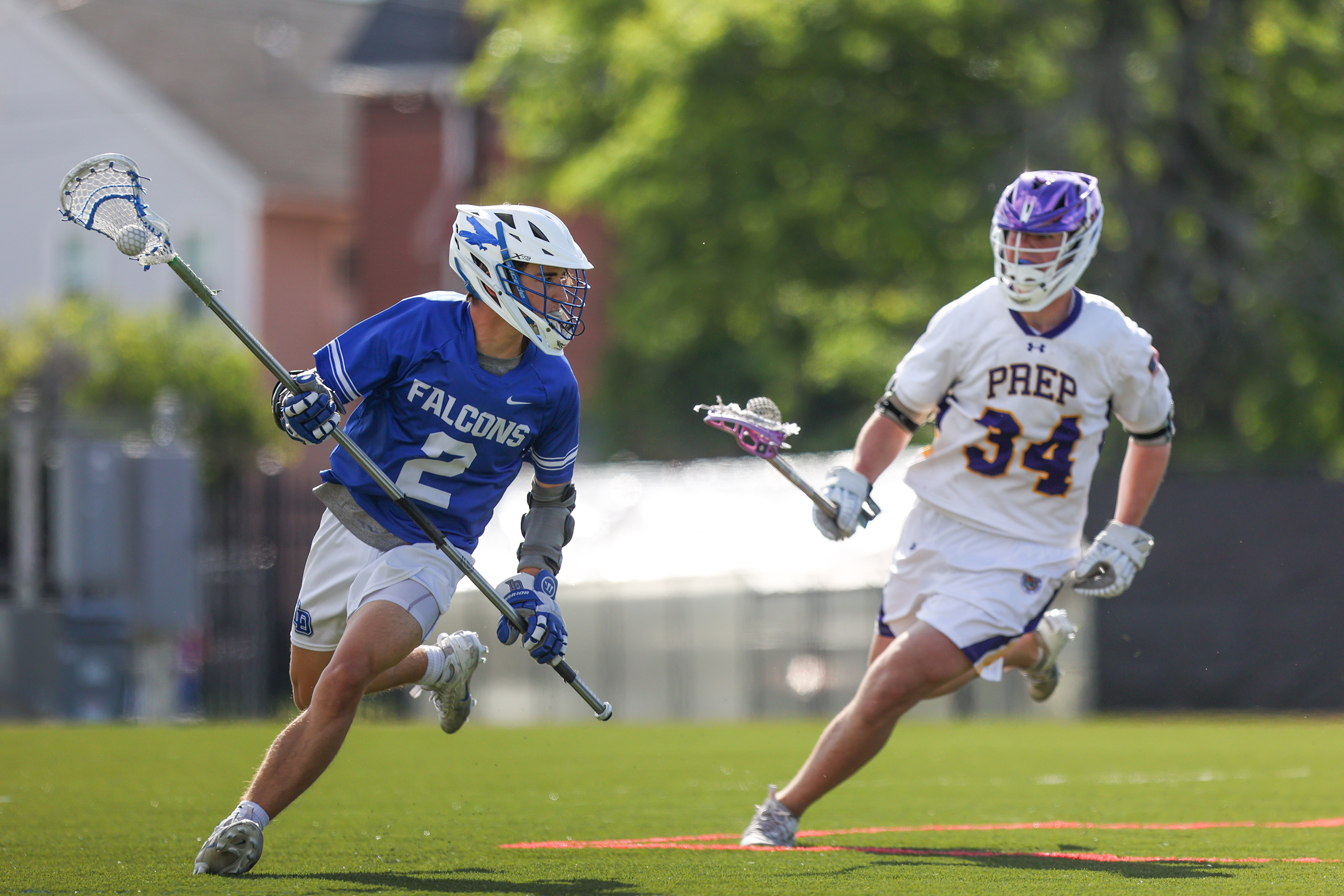 Scranton Prep’s Jack Rully (34) pursues Lower Dauphin’s Nick Hengst...