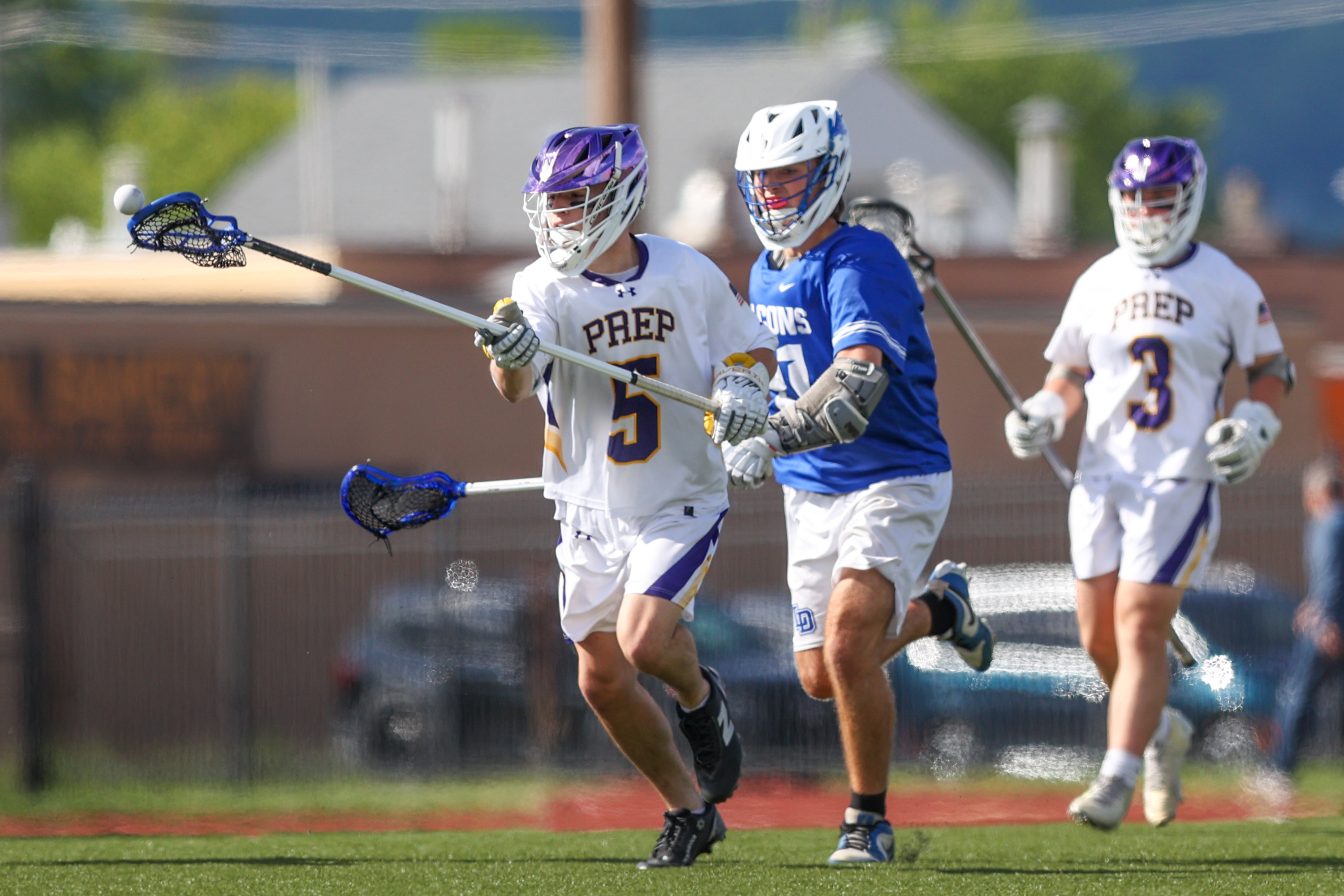 Scranton Prep’s Donato Rinaldi (5) attempts to grab the ball...