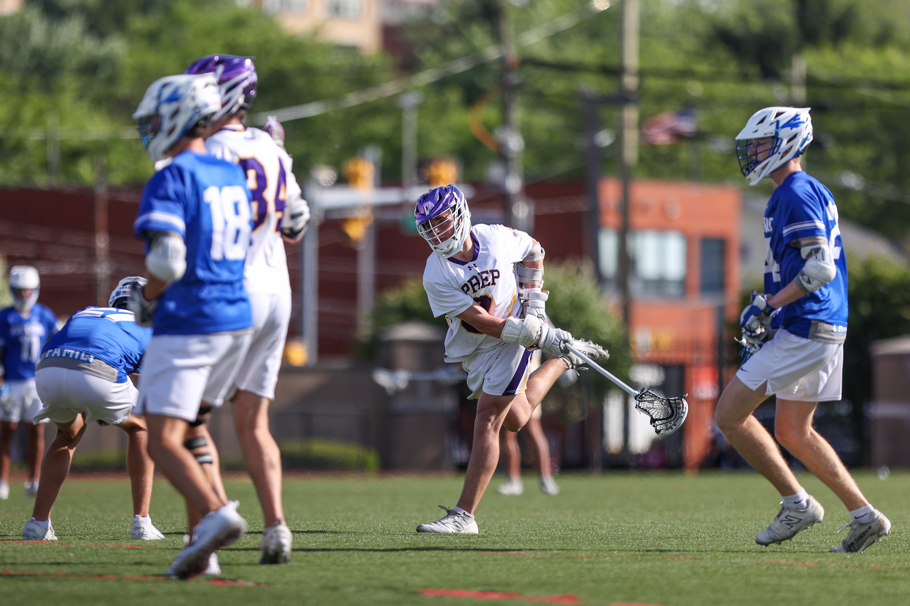 Scranton Prep’s Braedon McPartland (9) follows through with a shot...