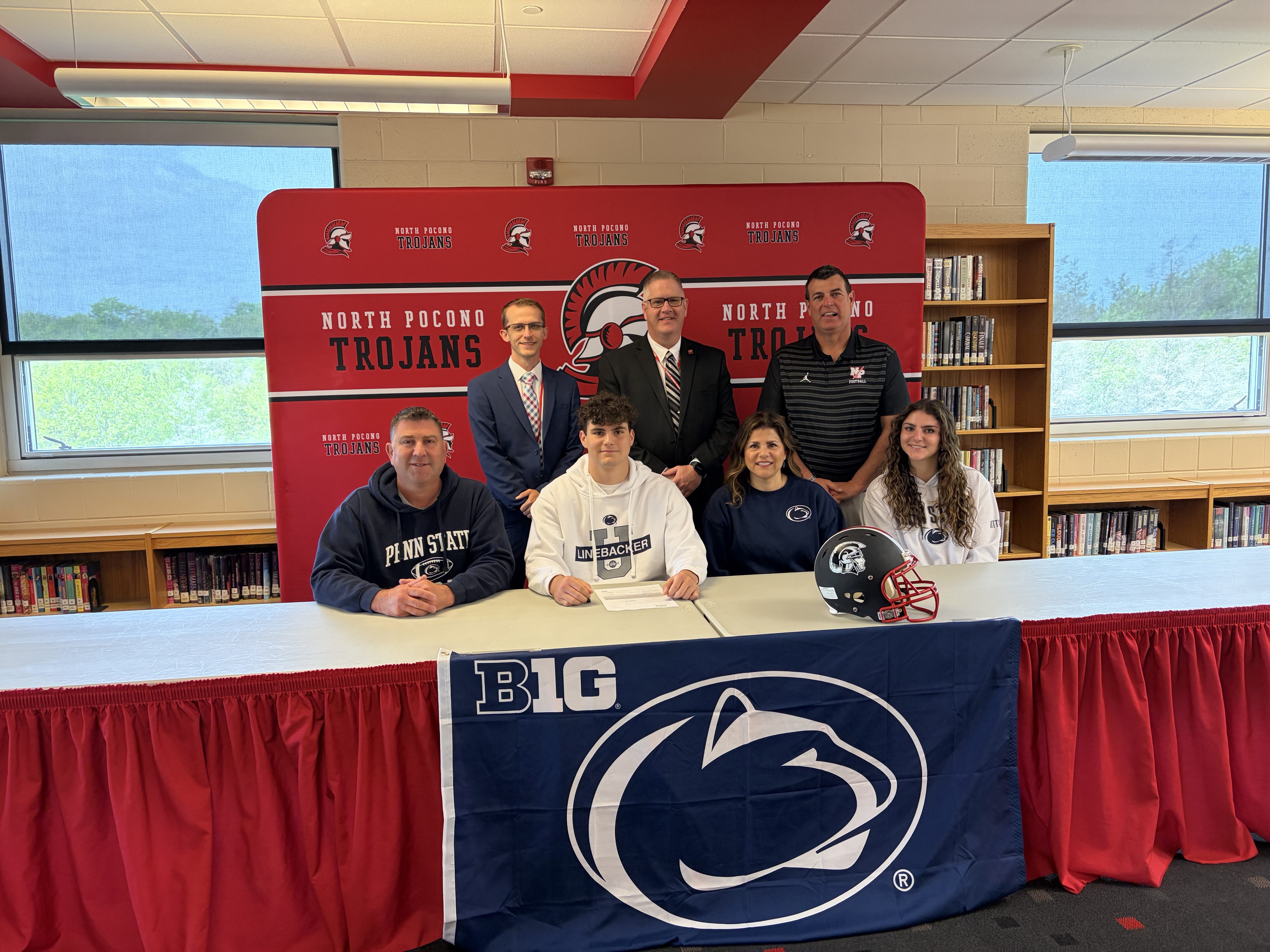 North Pocono’s Evan Wolff will continue his academic and football...