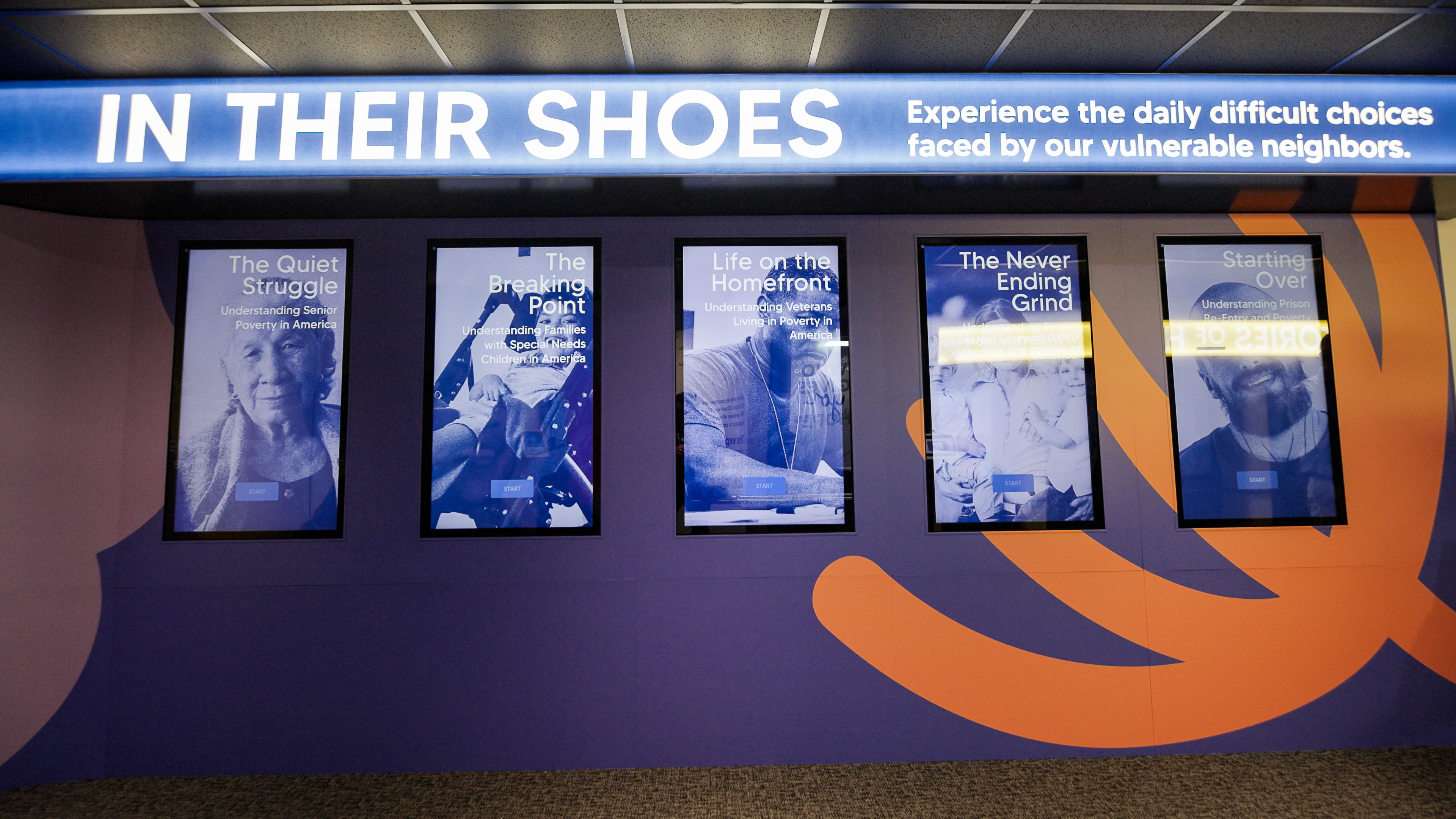 An inside view of the People of Hope Museum, presented...