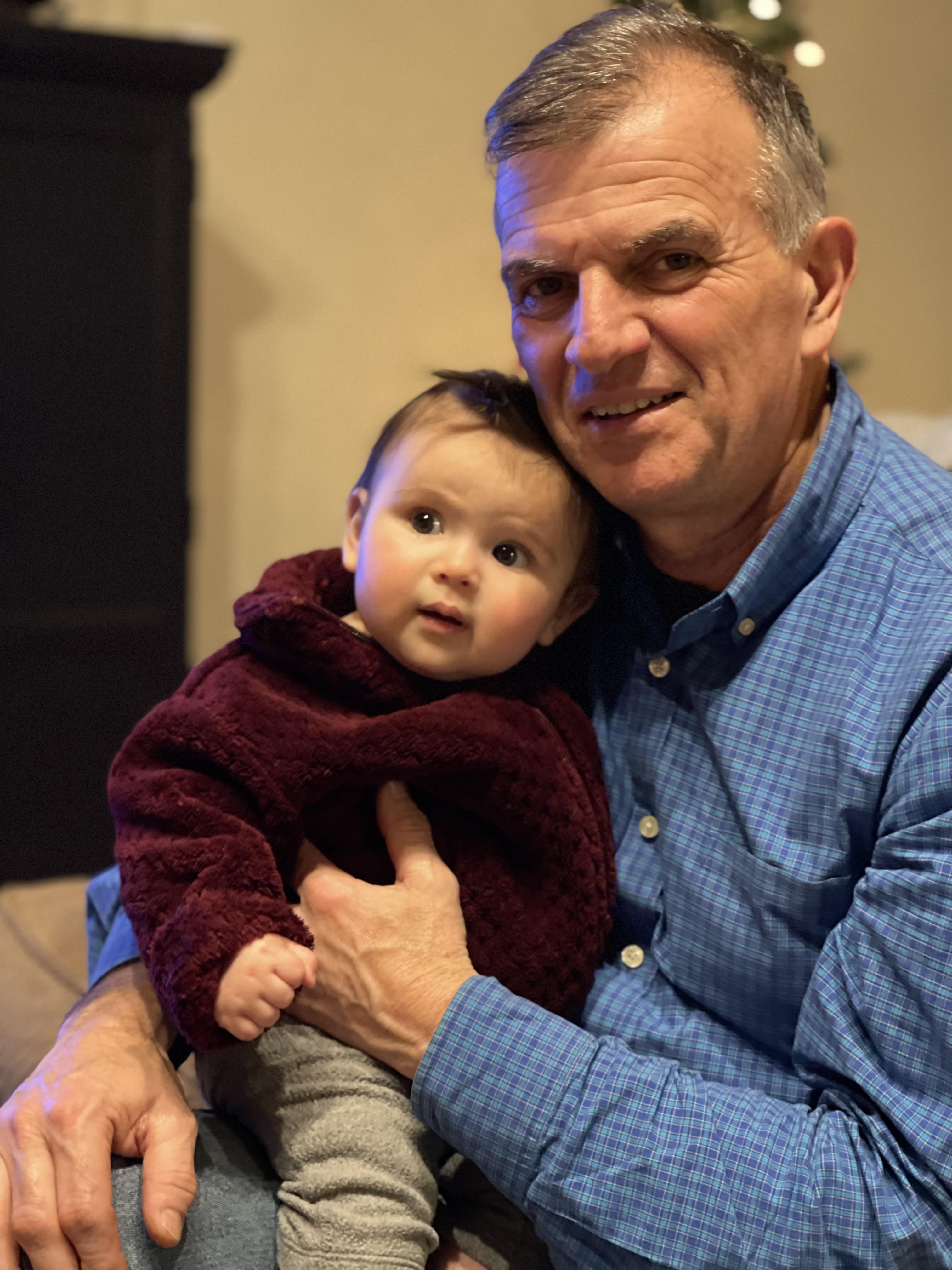 Wayne J. Pisanchyn of Dalton was photographed with a grandchild...