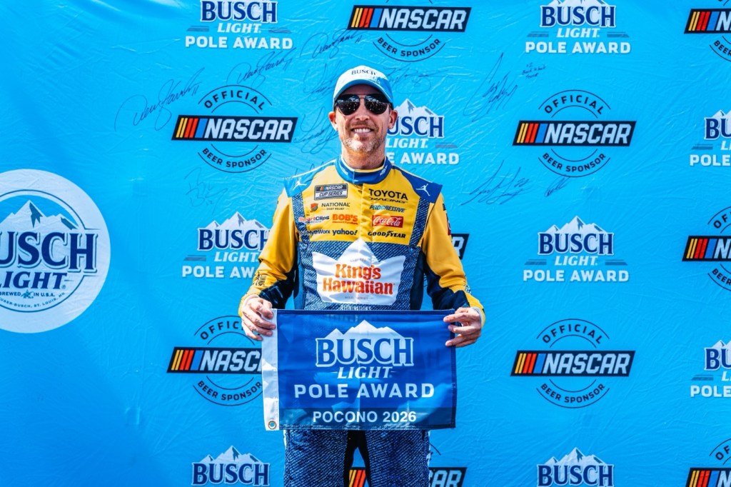 NASCAR AT POCONO: Hamlin wins pole for Great American Getaway 400 – Scranton Times-Tribune