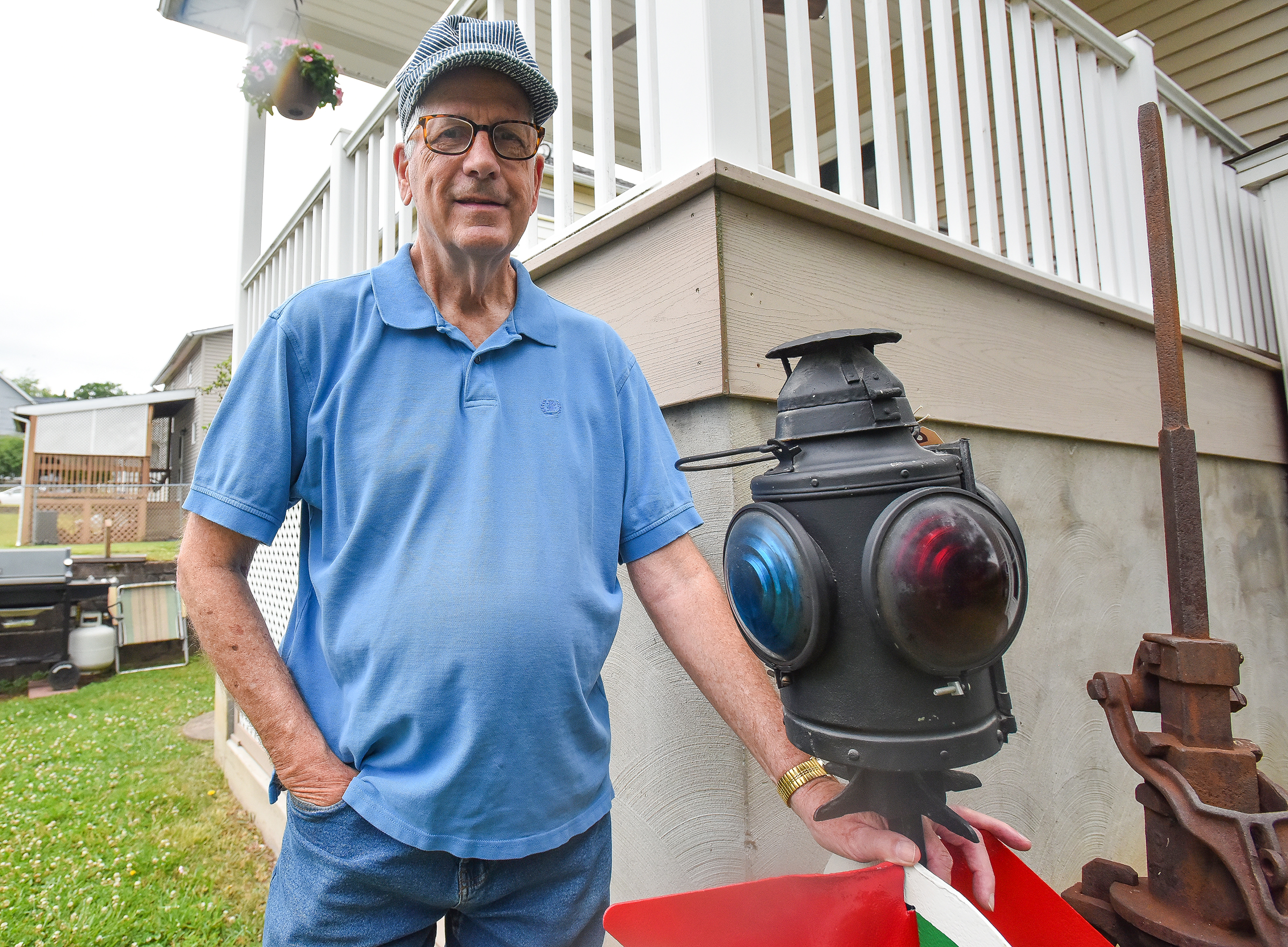 Former employee of the Delaware & Hudson Railroad Norman Barrett...