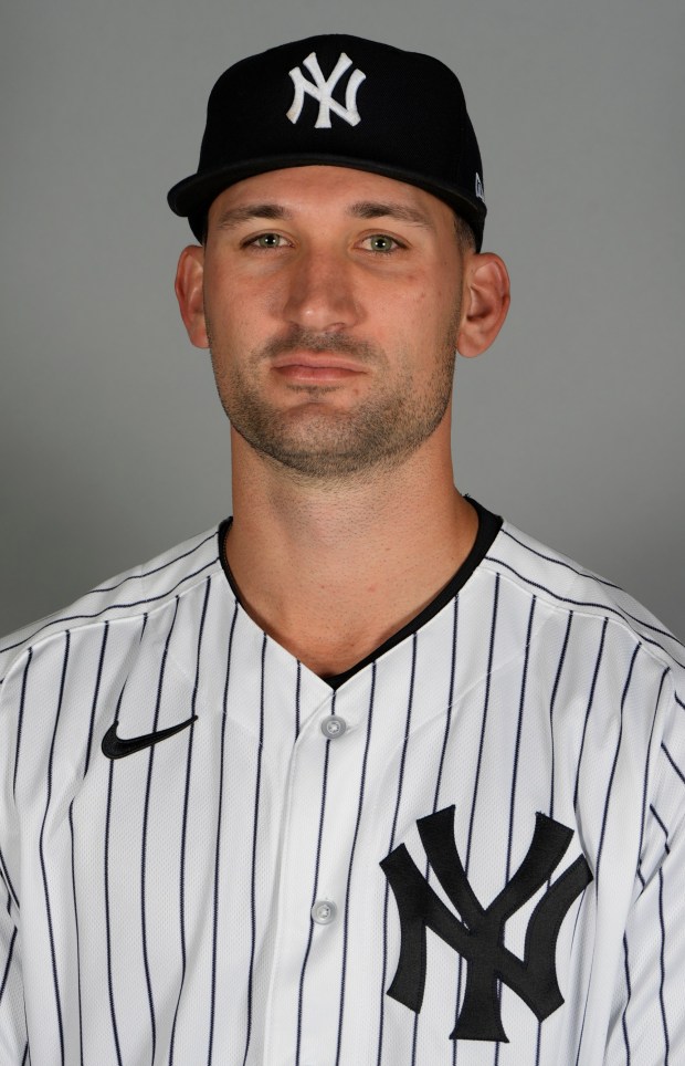 New York Yankees' Carson Coleman is shown during a baseball media day Tuesday, Feb. 17, 2026, in Tampa, Fla. This photo represents the active roster on Feb. 17, 2026. (AP Photo/Chris O'Meara)