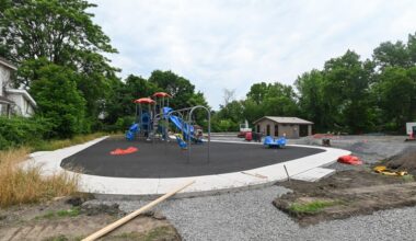 Hot time, summer in the city: Scranton's second splash pad nears completion