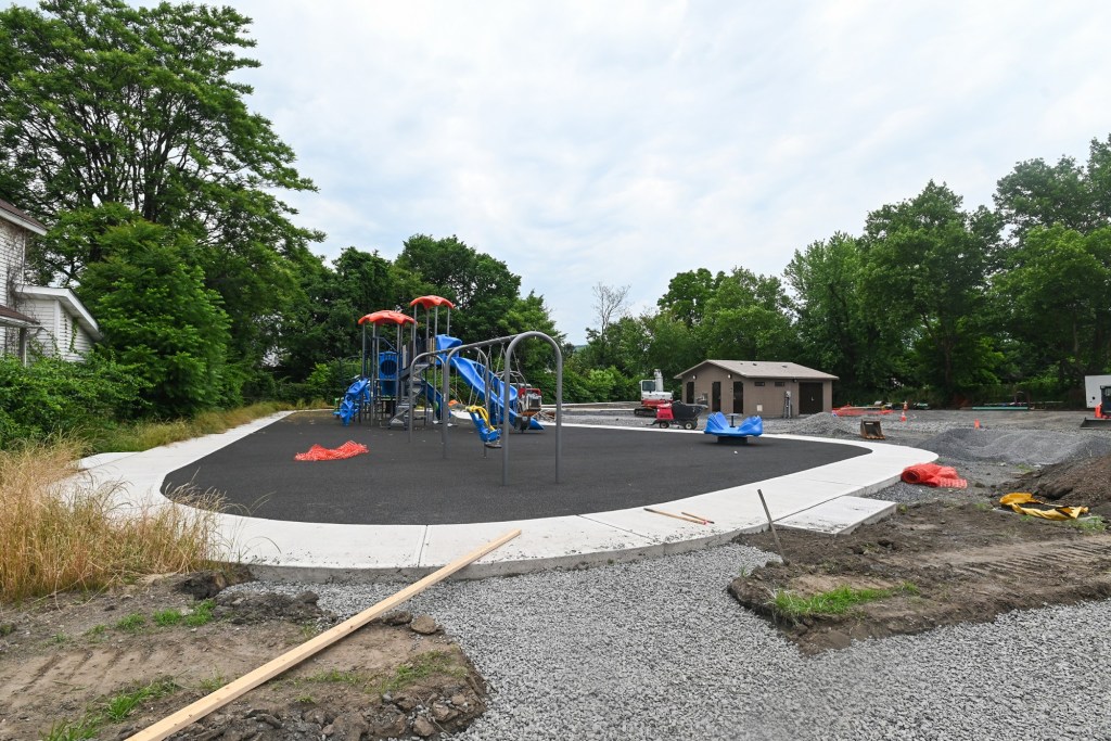 Hot time, summer in the city: Scranton's second splash pad nears completion