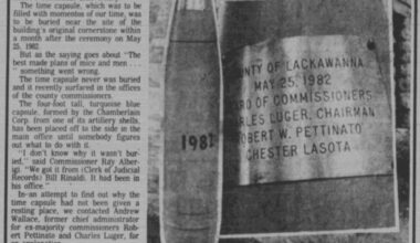Some time capsules to be opened while others are missing