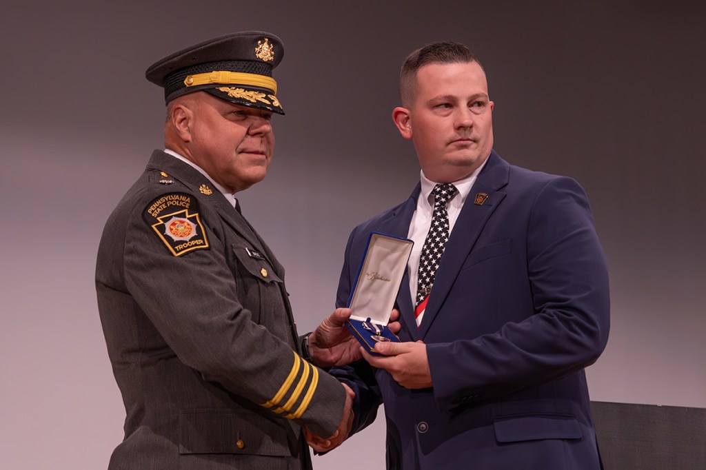 Local troopers receive Pennsylvania State Police Purple Heart