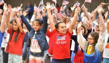 Valley View students celebrate Jessup, Archbald and America