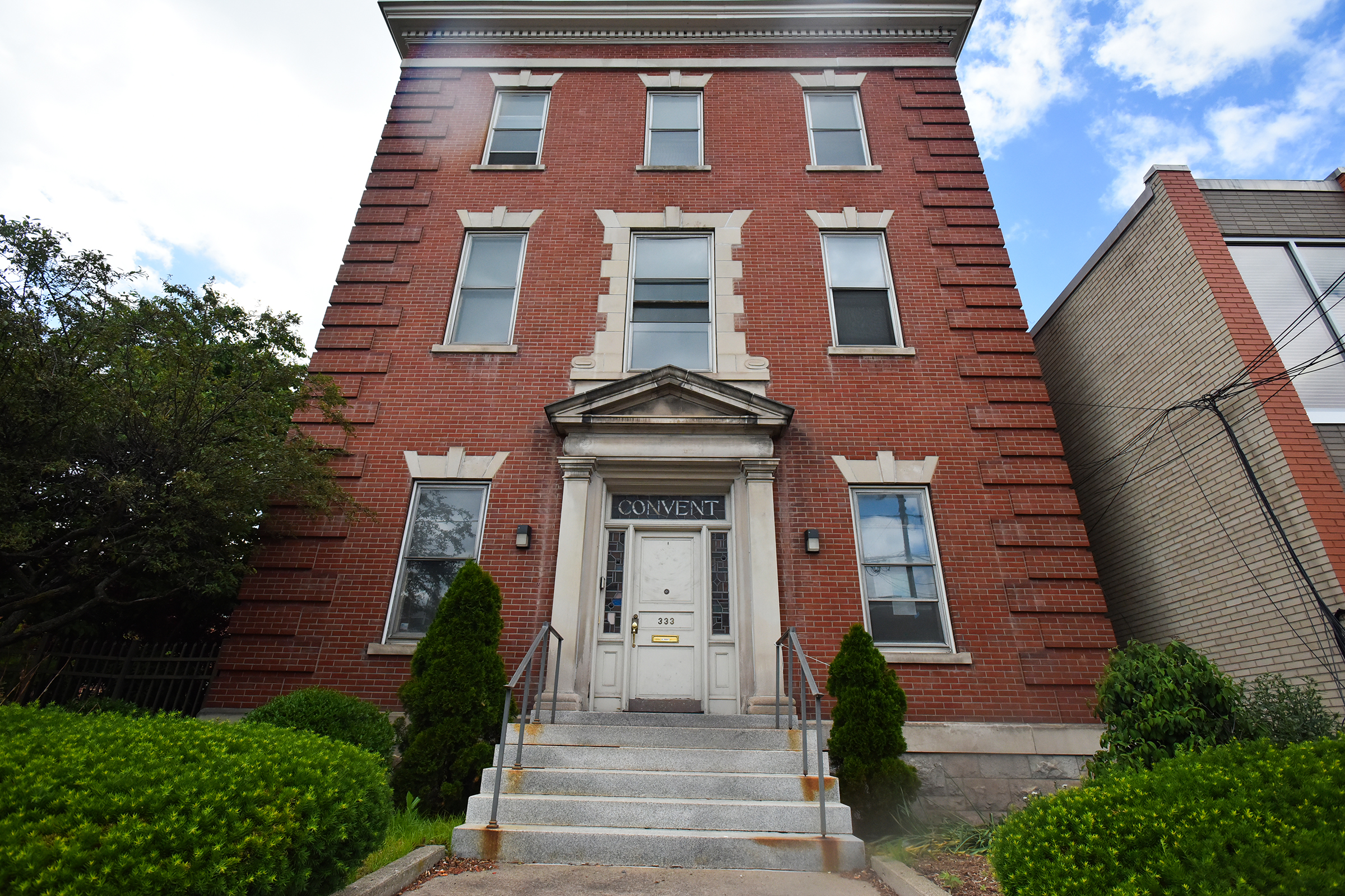 The outside of the new St. Pius X Seminary, currently...