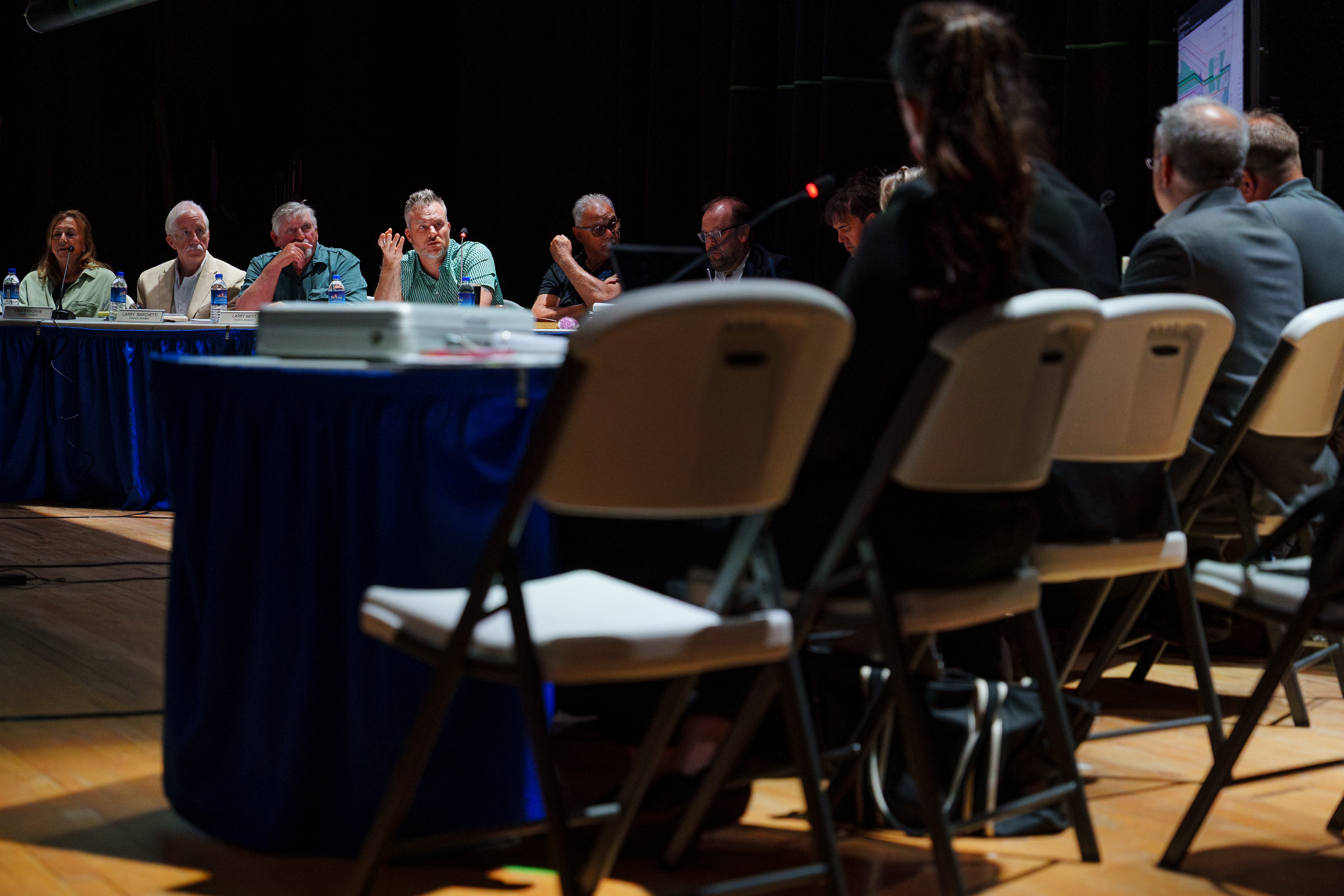 Archbald borough officials discuss the proposed Wildcat Ridge Data Center...