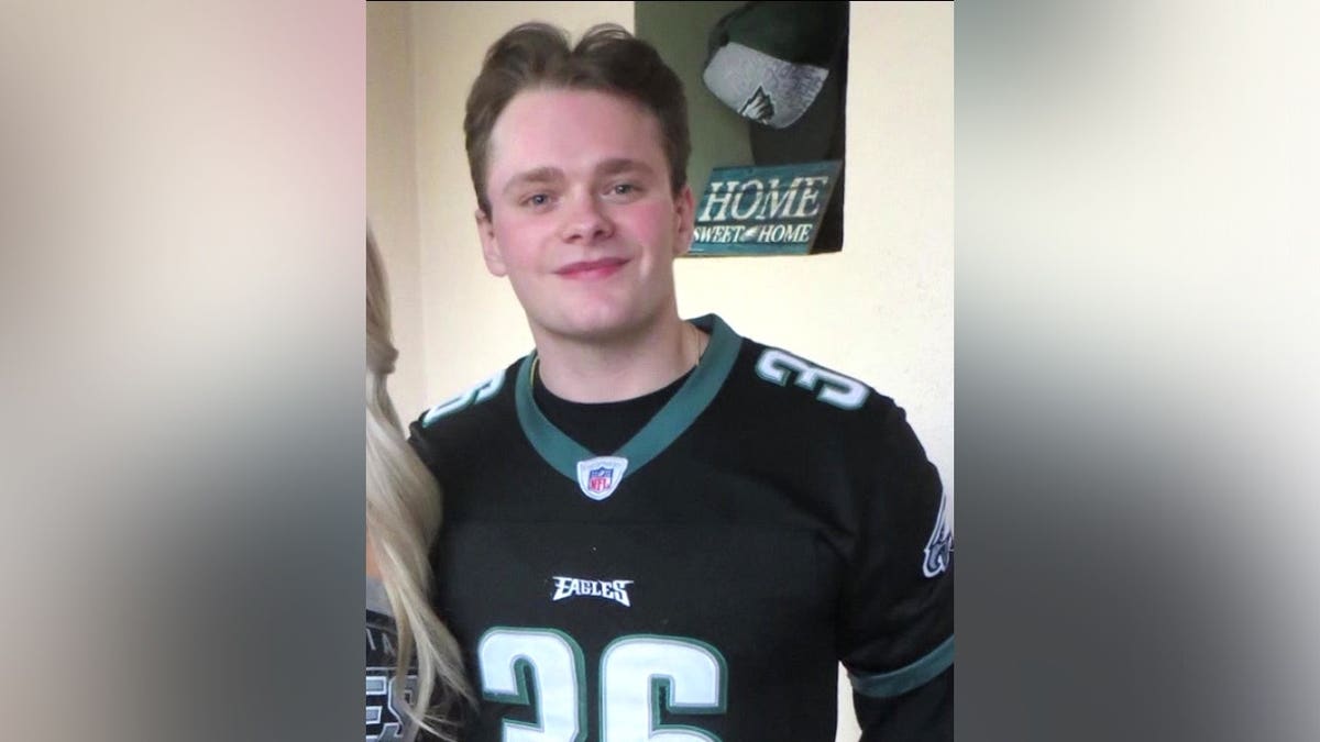 Billy Schmidt in an Eagles jersey