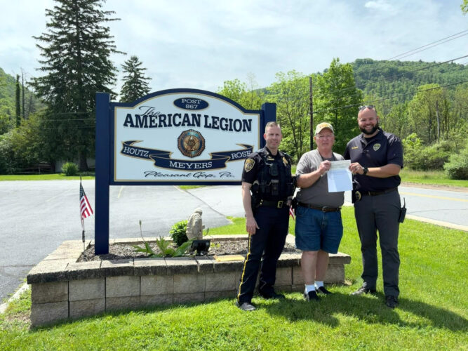 American Legion Post 867 presents donation to Spring Township Police | News, Sports, Jobs