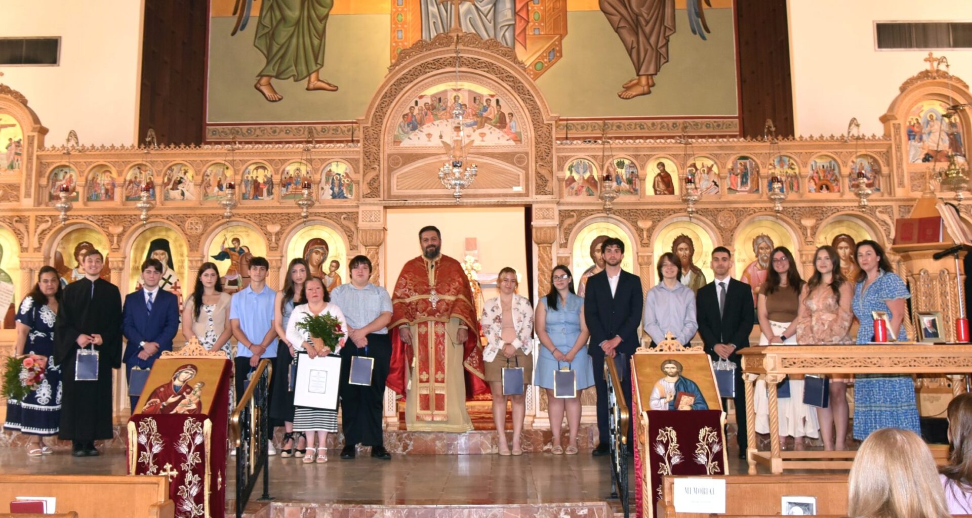 The community of St.Demetrios in Upper Darby, PA, celebrated the achievements of their graduates on June 7. Photo: Courtesy of St. Demetrios Upper Darby, PA