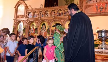 The Blessing Service at St. Demetrios Greek School in Upper Darby, PA