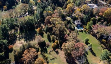 The Oakwell Estate in Villanova, as viewed in 2022, has been purchased by Natural Lands from the Lower Merion School District. The deal preserves 10 acres of mature trees on the historic  estate.
