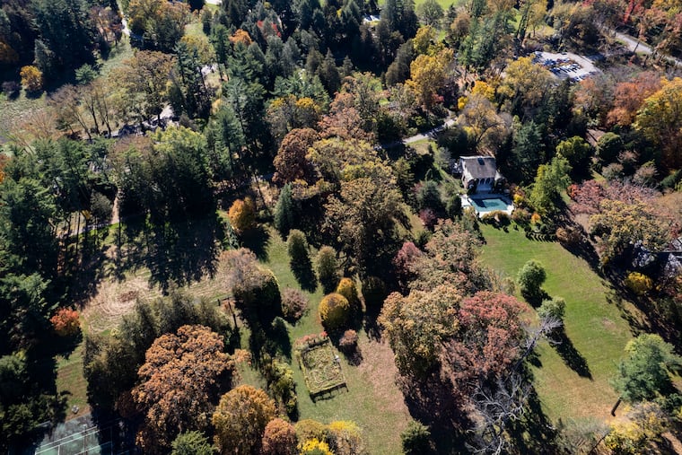 The Oakwell Estate in Villanova, as viewed in 2022, has been purchased by Natural Lands from the Lower Merion School District. The deal preserves 10 acres of mature trees on the historic  estate.