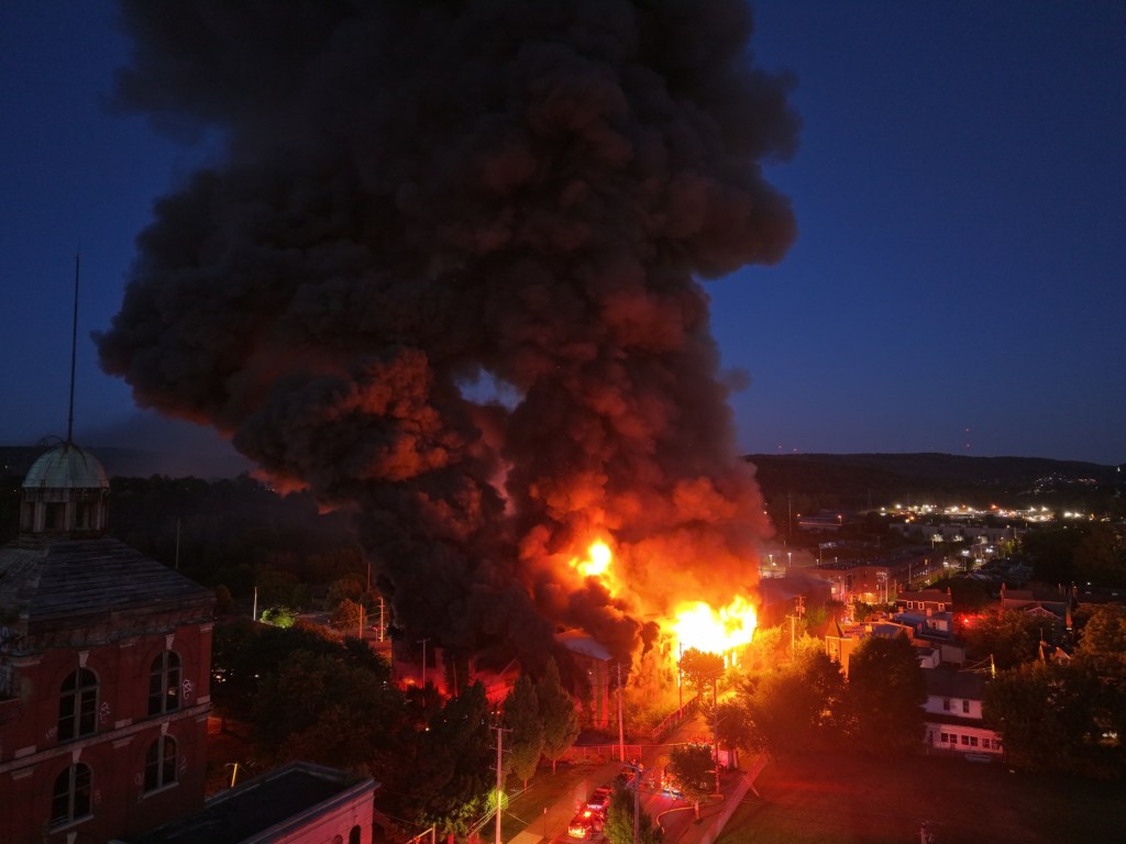 Allentown fire seen from multiple angles: Video