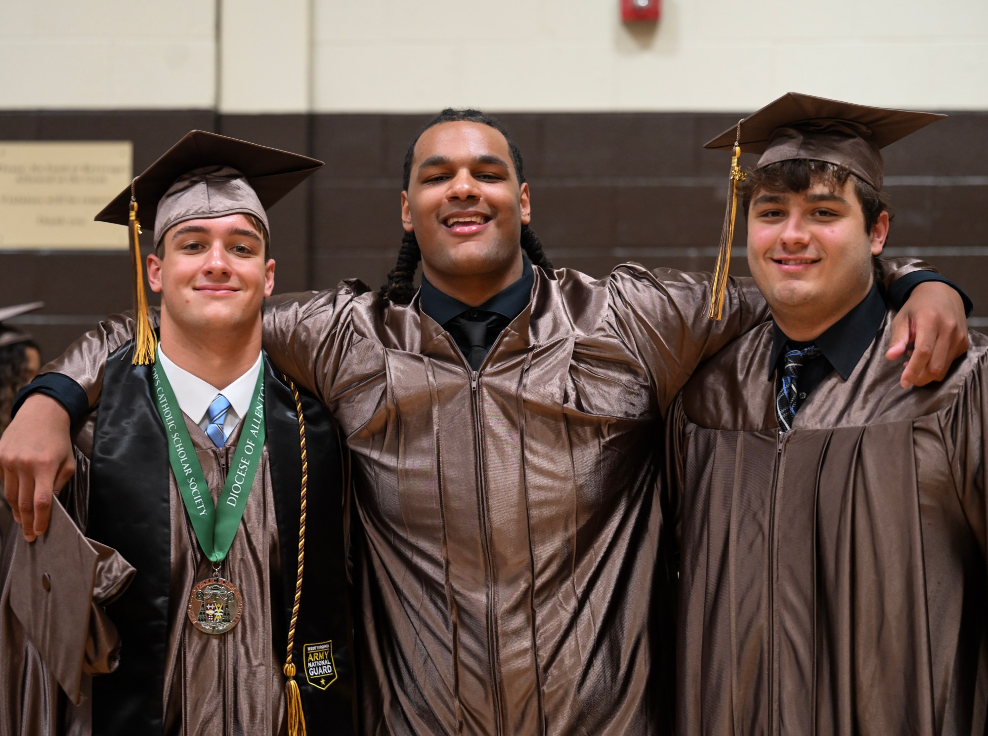 Bethlehem Catholic High School held its graduation Tuesday, June 2, 2026, at the high school auditorium in Bethlehem. Seniors gathered in the gymnasium before lining up to enter the ceremony. (Avery Folmar/The Morning Call)