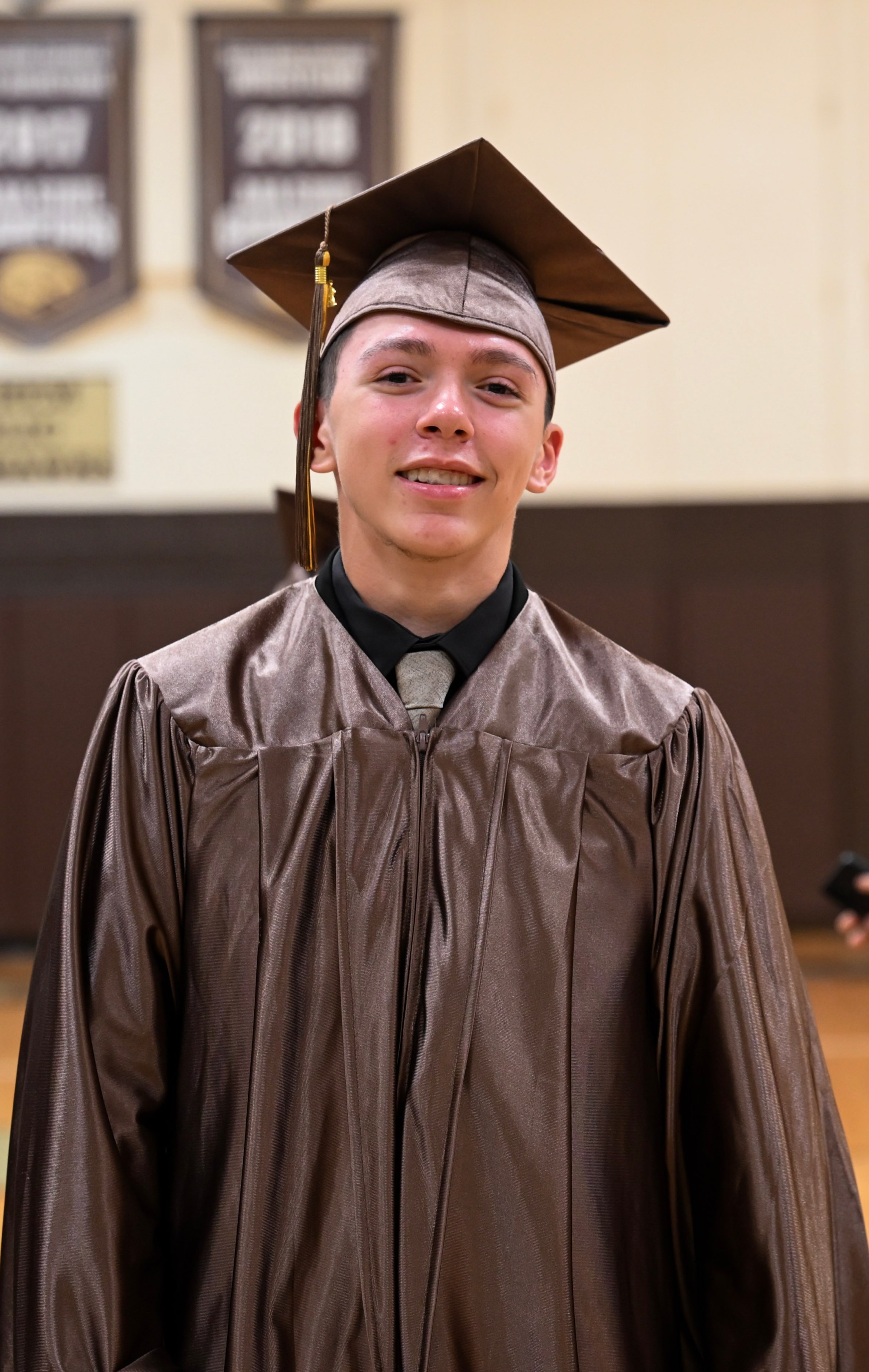 Bethlehem Catholic High School held its graduation Tuesday, June 2, 2026, at the high school auditorium in Bethlehem. Seniors gathered in the gymnasium before lining up to enter the ceremony. (Avery Folmar/The Morning Call)