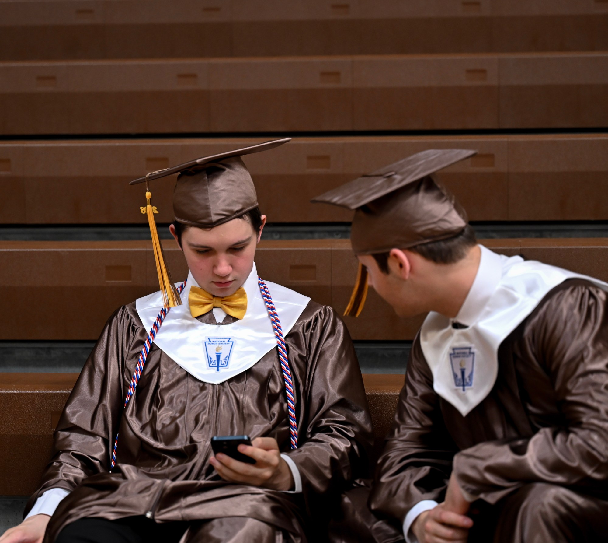 Bethlehem Catholic High School held its graduation Tuesday, June 2, 2026, at the high school auditorium in Bethlehem. Seniors gathered in the gymnasium before lining up to enter the ceremony. (Avery Folmar/The Morning Call)