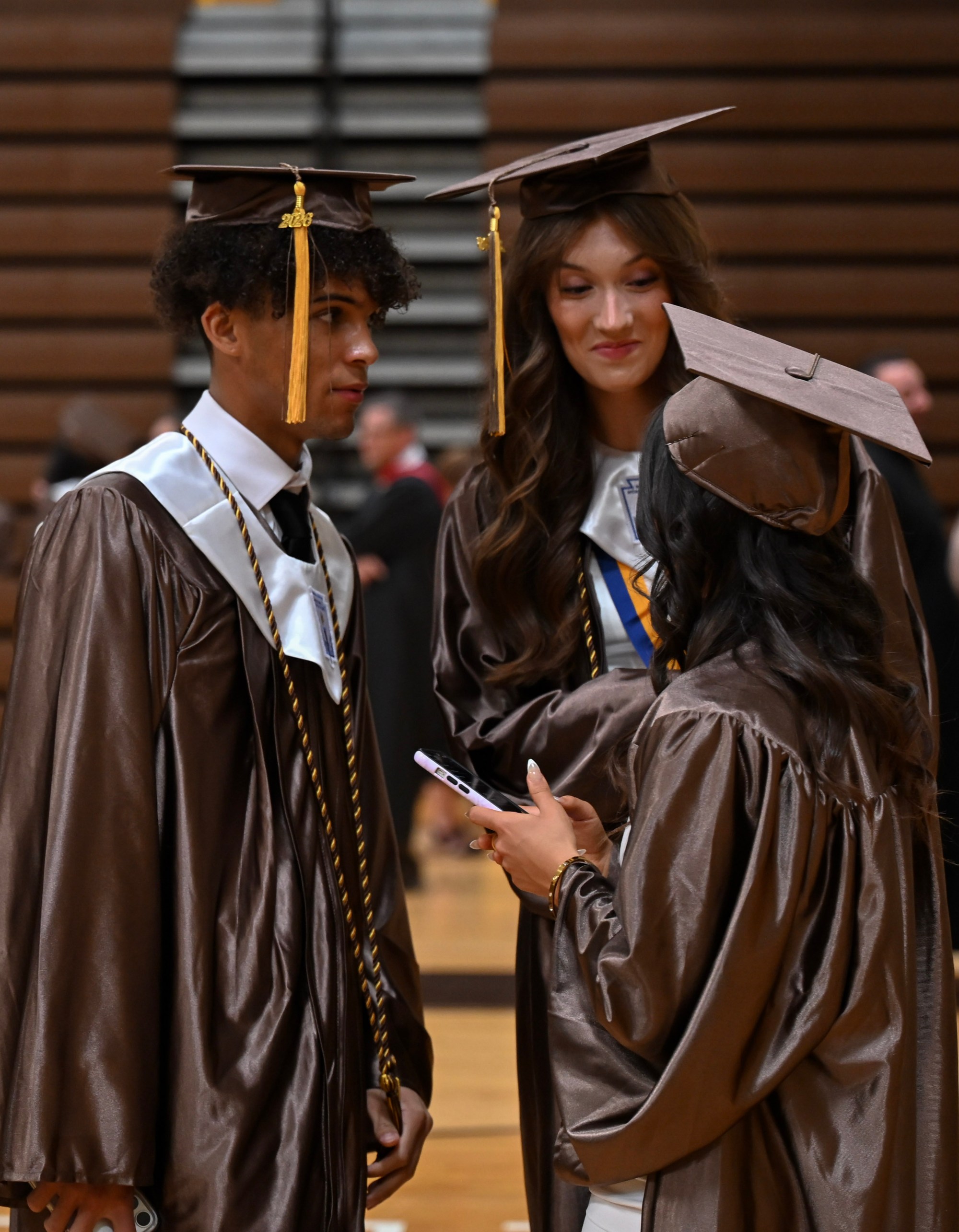Bethlehem Catholic High School held its graduation Tuesday, June 2, 2026, at the high school auditorium in Bethlehem. Seniors gathered in the gymnasium before lining up to enter the ceremony. (Avery Folmar/The Morning Call)