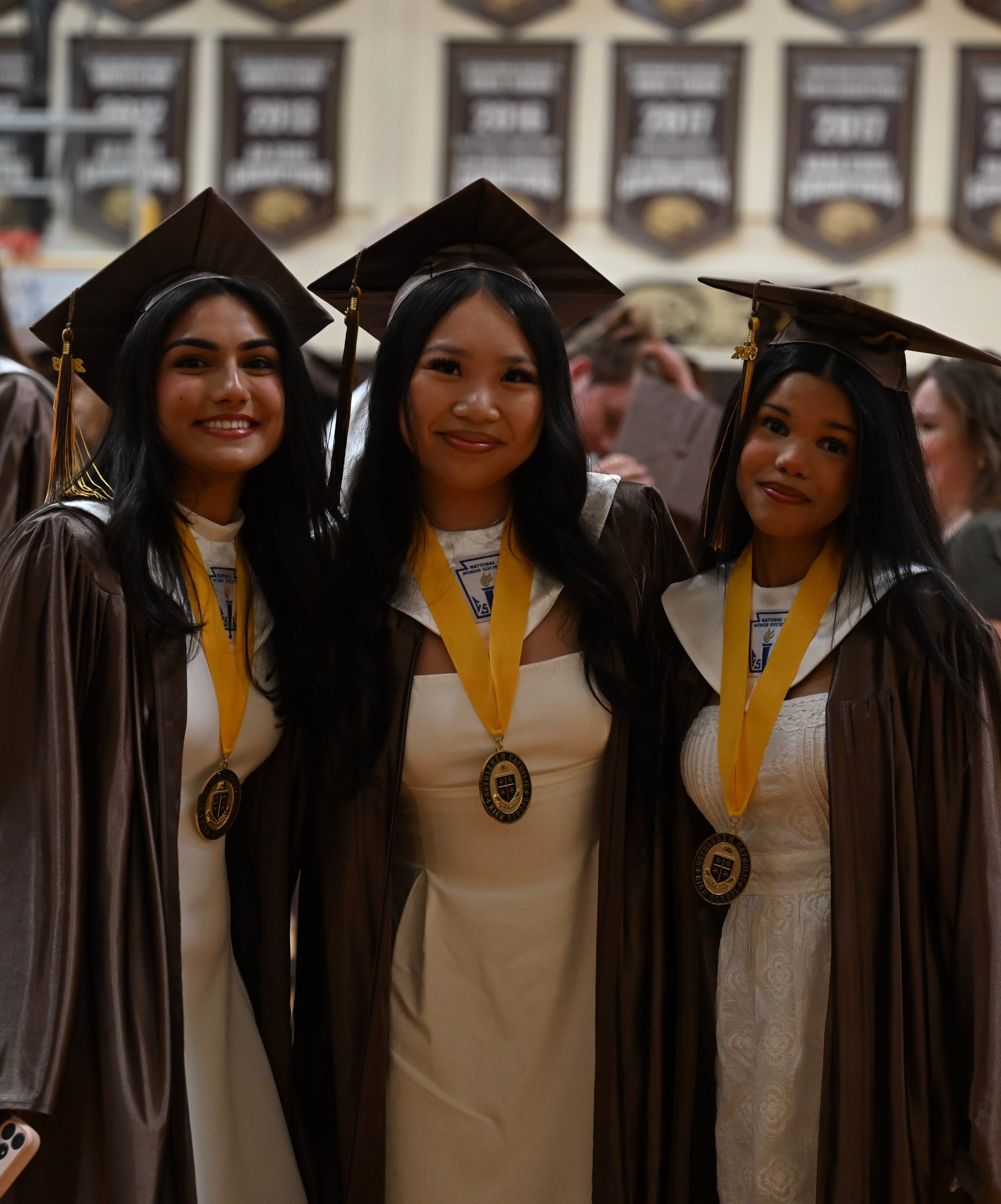 Bethlehem Catholic High School held its graduation Tuesday, June 2, 2026, at the high school auditorium in Bethlehem. Seniors gathered in the gymnasium before lining up to enter the ceremony. (Avery Folmar/The Morning Call)
