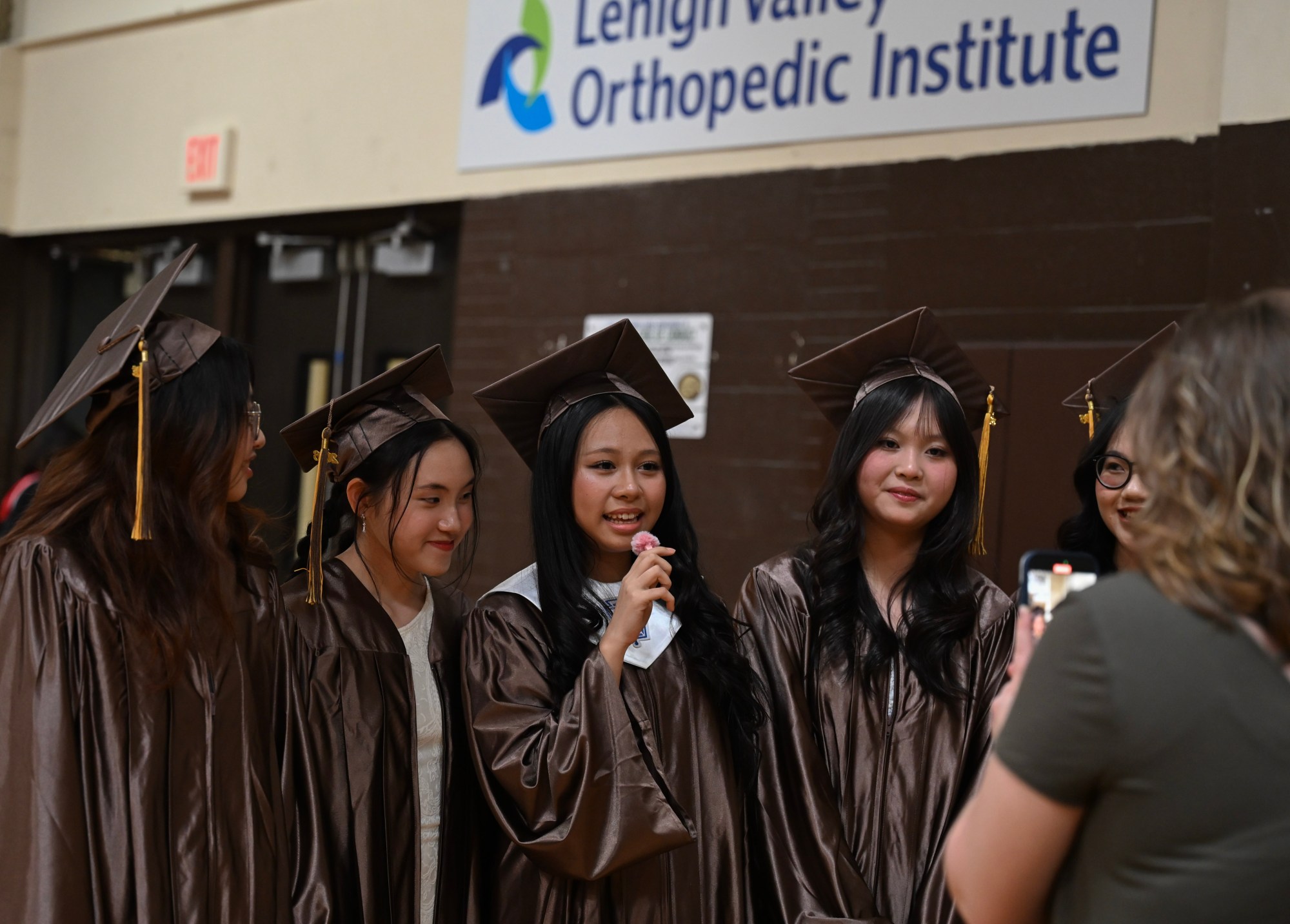 Bethlehem Catholic High School held its graduation Tuesday, June 2, 2026, at the high school auditorium in Bethlehem. Seniors gathered in the gymnasium before lining up to enter the ceremony. (Avery Folmar/The Morning Call)