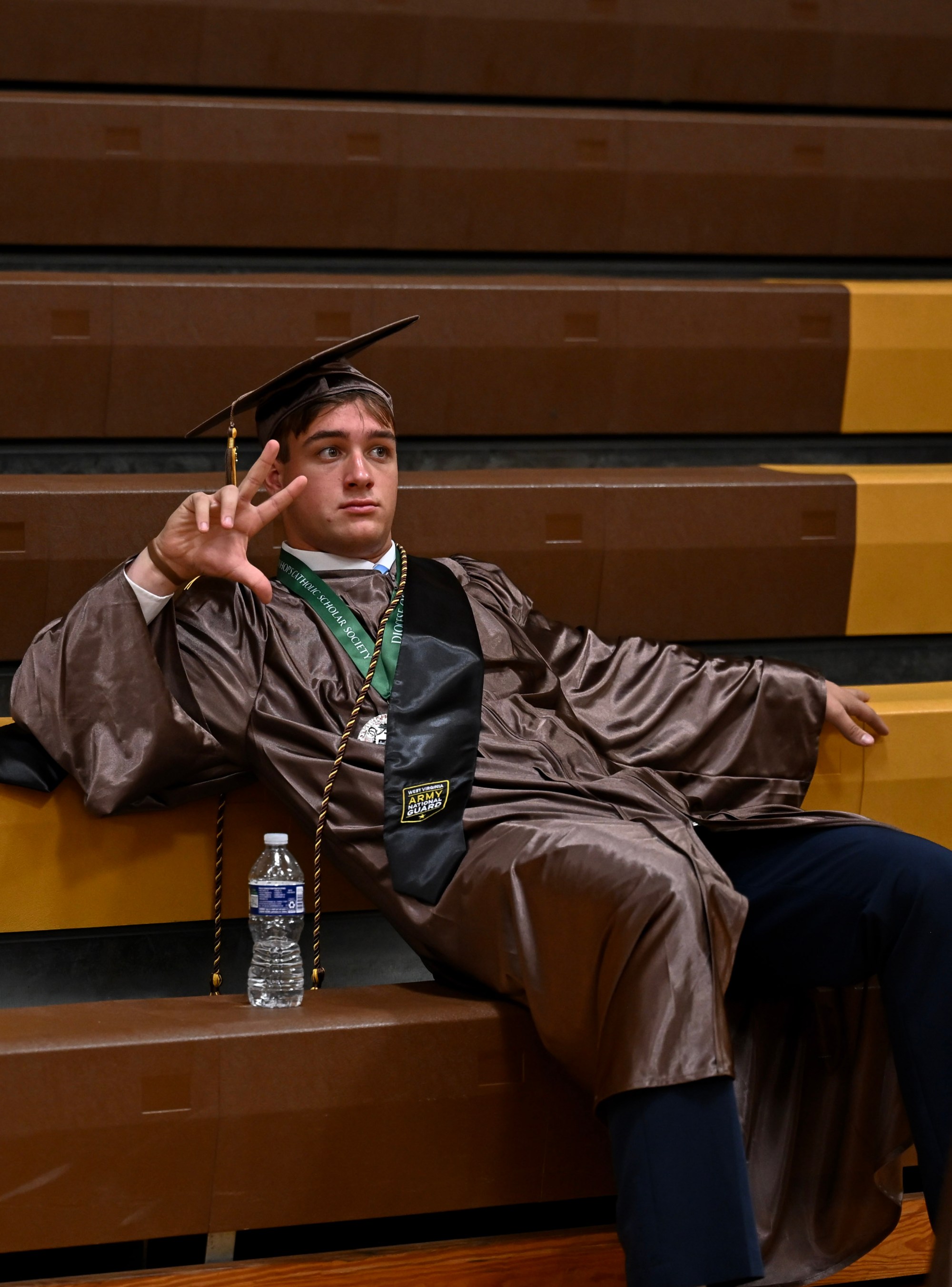 Bethlehem Catholic High School held its graduation Tuesday, June 2, 2026, at the high school auditorium in Bethlehem. Seniors gathered in the gymnasium before lining up to enter the ceremony. (Avery Folmar/The Morning Call)