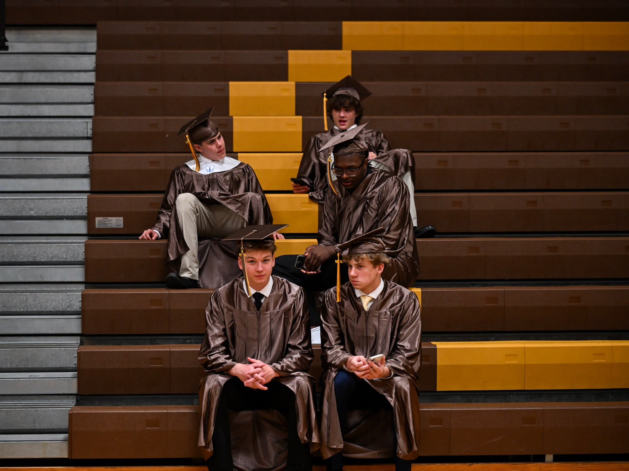 Bethlehem Catholic High School held its graduation Tuesday, June 2, 2026, at the high school auditorium in Bethlehem. Seniors gathered in the gymnasium before lining up to enter the ceremony. (Avery Folmar/The Morning Call)