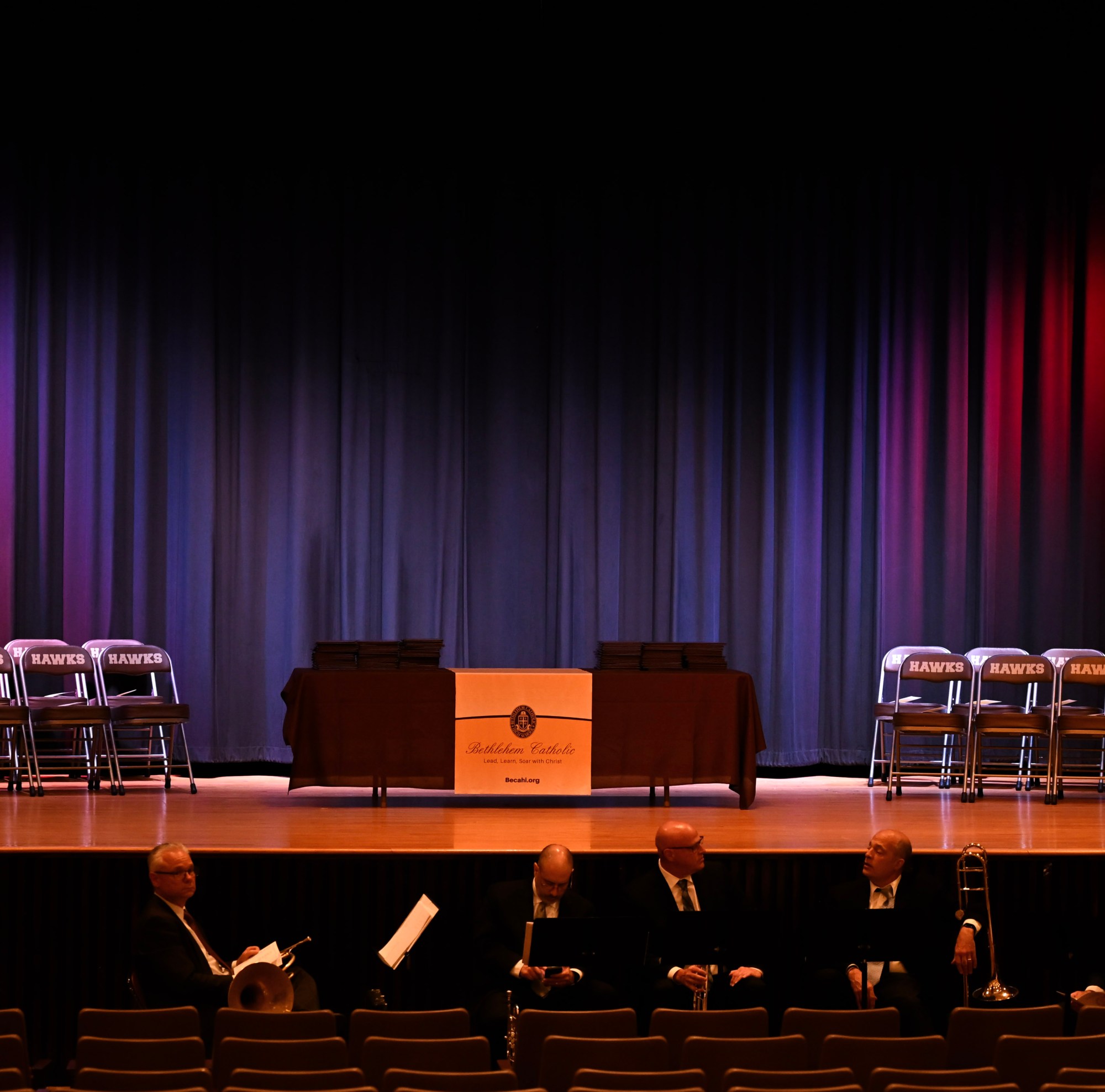 Bethlehem Catholic High School held its graduation Tuesday, June 2, 2026, at the high school auditorium in Bethlehem. Seniors gathered in the gymnasium before lining up to enter the ceremony. (Avery Folmar/The Morning Call)