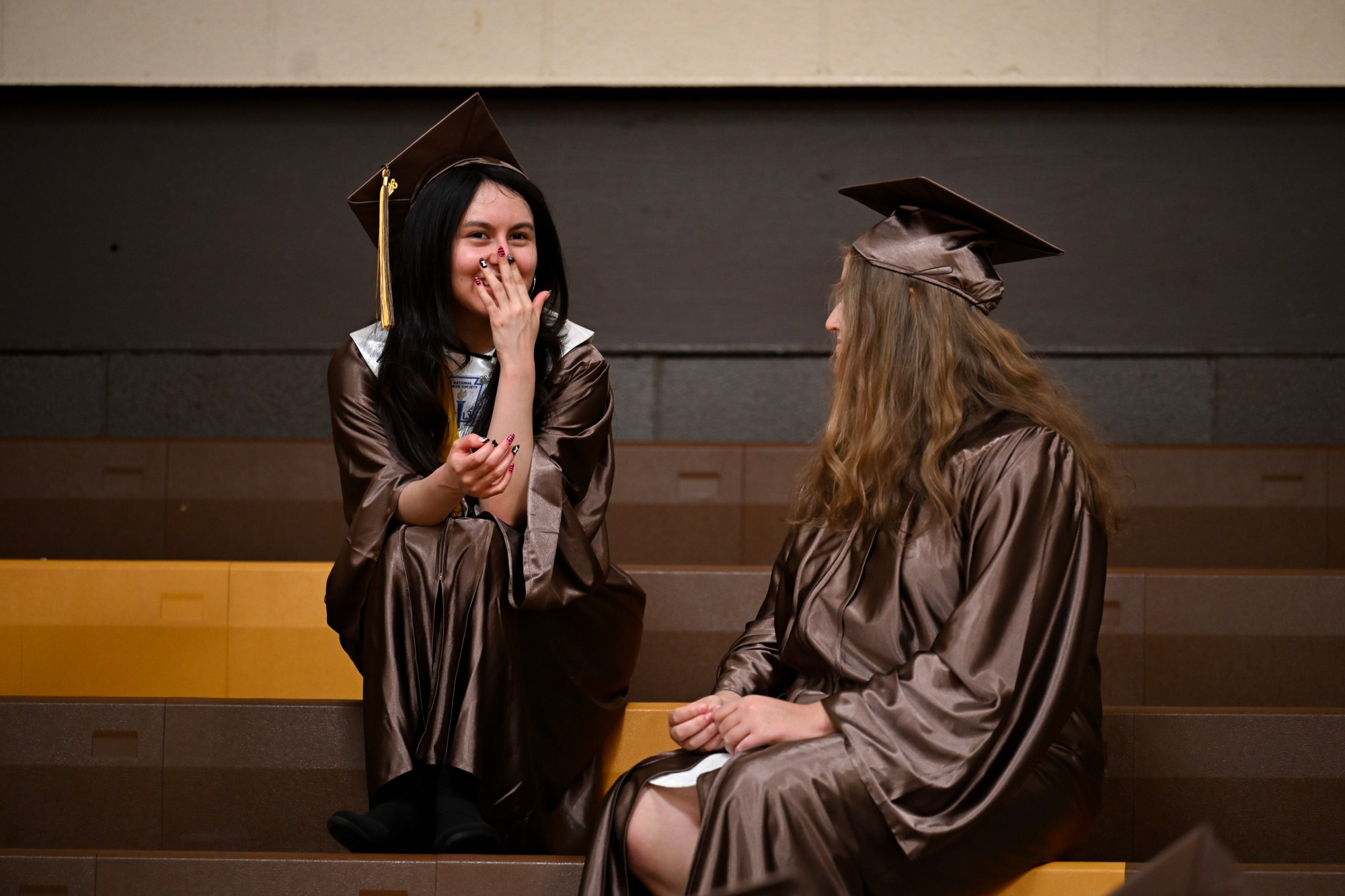 Bethlehem Catholic High School held its graduation Tuesday, June 2, 2026, at the high school auditorium in Bethlehem. Seniors gathered in the gymnasium before lining up to enter the ceremony. (Avery Folmar/The Morning Call)