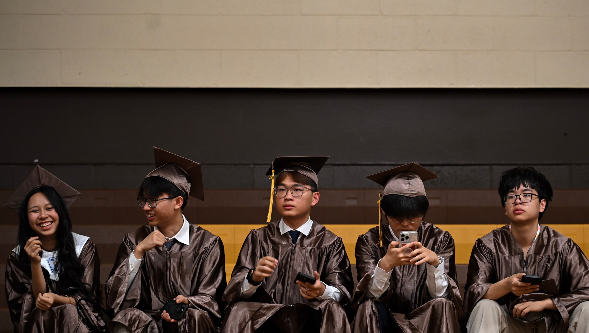 Bethlehem Catholic High School held its graduation Tuesday, June 2, 2026, at the high school auditorium in Bethlehem. Seniors gathered in the gymnasium before lining up to enter the ceremony. (Avery Folmar/The Morning Call)