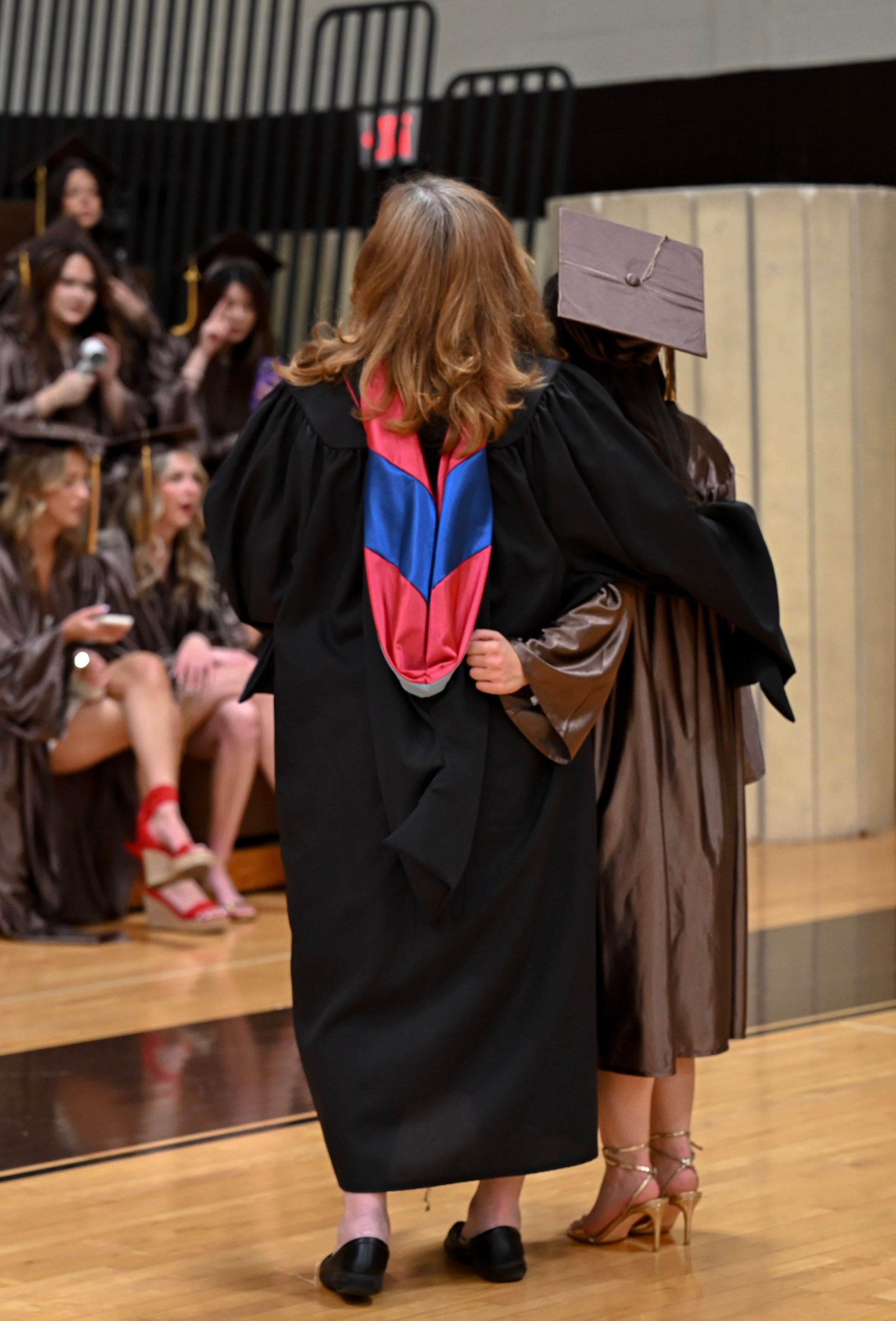 Bethlehem Catholic High School held its graduation Tuesday, June 2, 2026, at the high school auditorium in Bethlehem. Seniors gathered in the gymnasium before lining up to enter the ceremony. (Avery Folmar/The Morning Call)