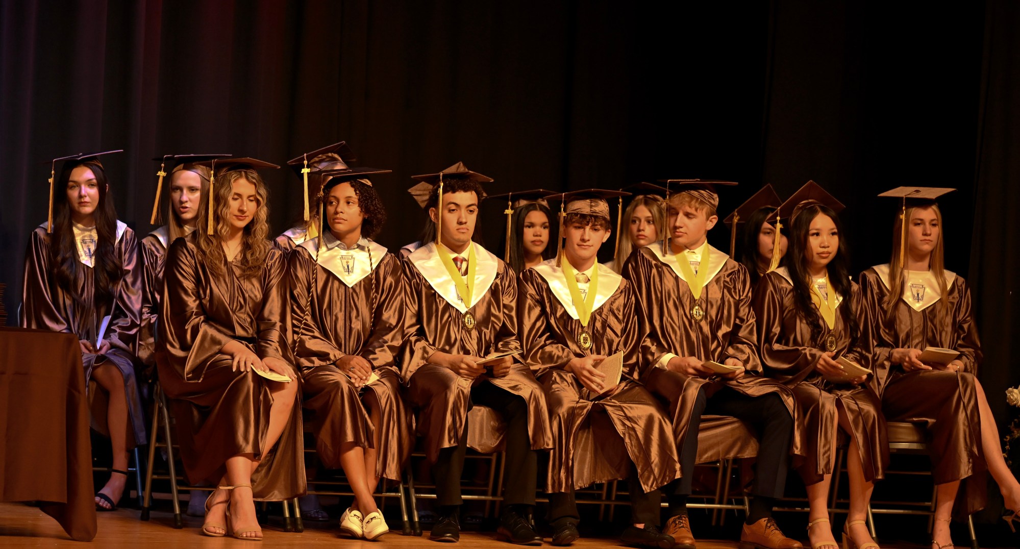 Bethlehem Catholic High School held its graduation Tuesday, June 2, 2026, at the high school auditorium in Bethlehem. Seniors gathered in the gymnasium before lining up to enter the ceremony. (Avery Folmar/The Morning Call)