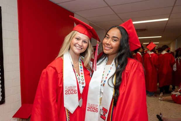 Easton Area High School held its 2026 graduation Tuesday, June 9, at Cottingham Stadium. (Jonathan Broady/Special to The Morning Call)