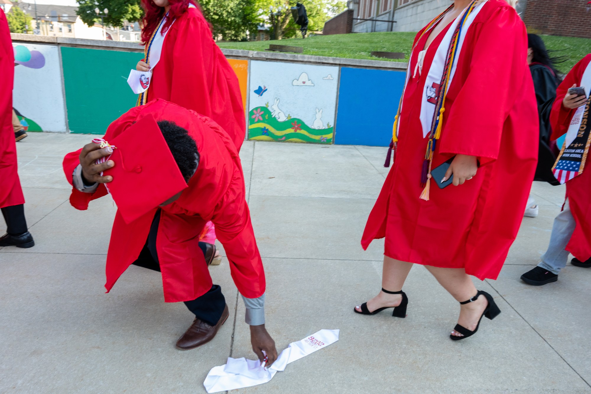 Easton Area High School held its 2026 graduation Tuesday, June 9, at Cottingham Stadium. (Jonathan Broady/Special to The Morning Call)