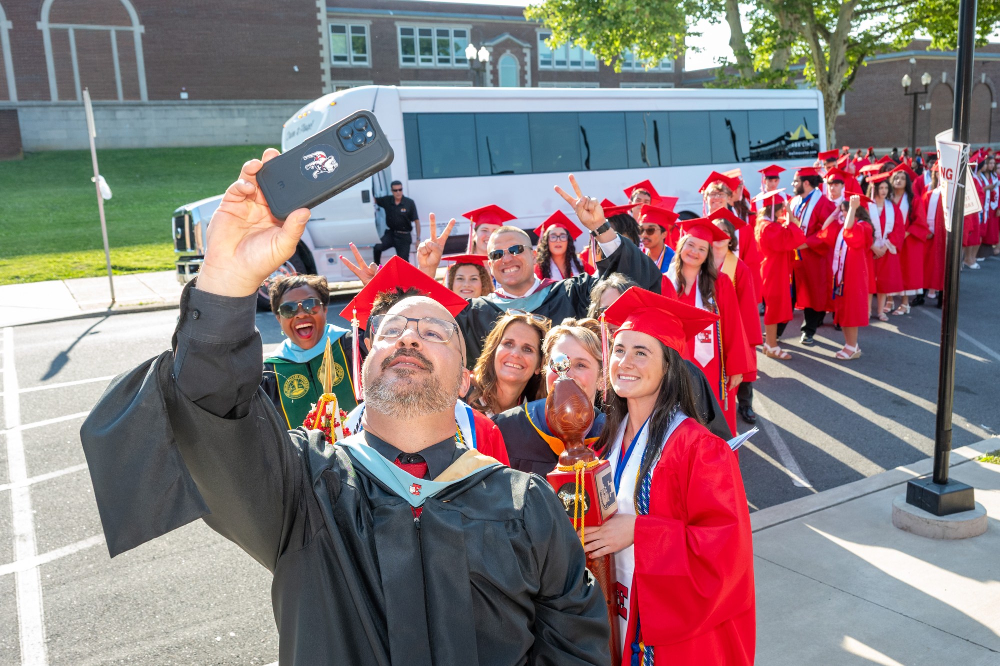 Easton Area High School held its 2026 graduation Tuesday, June 9, at Cottingham Stadium. (Jonathan Broady/Special to The Morning Call)