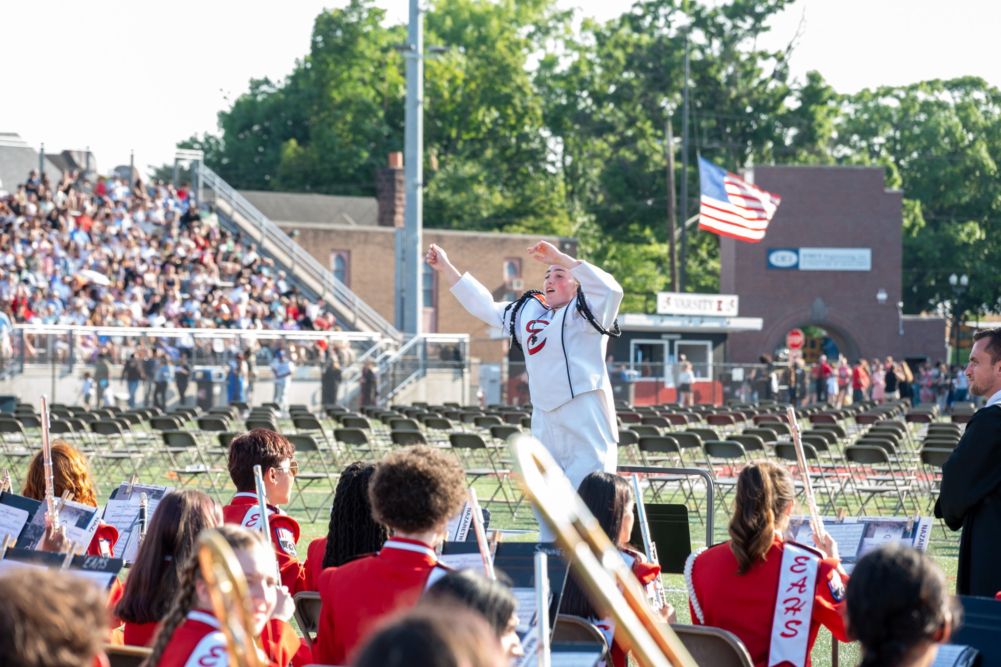 Easton Area High School held its 2026 graduation Tuesday, June 9, at Cottingham Stadium. (Jonathan Broady/Special to The Morning Call)